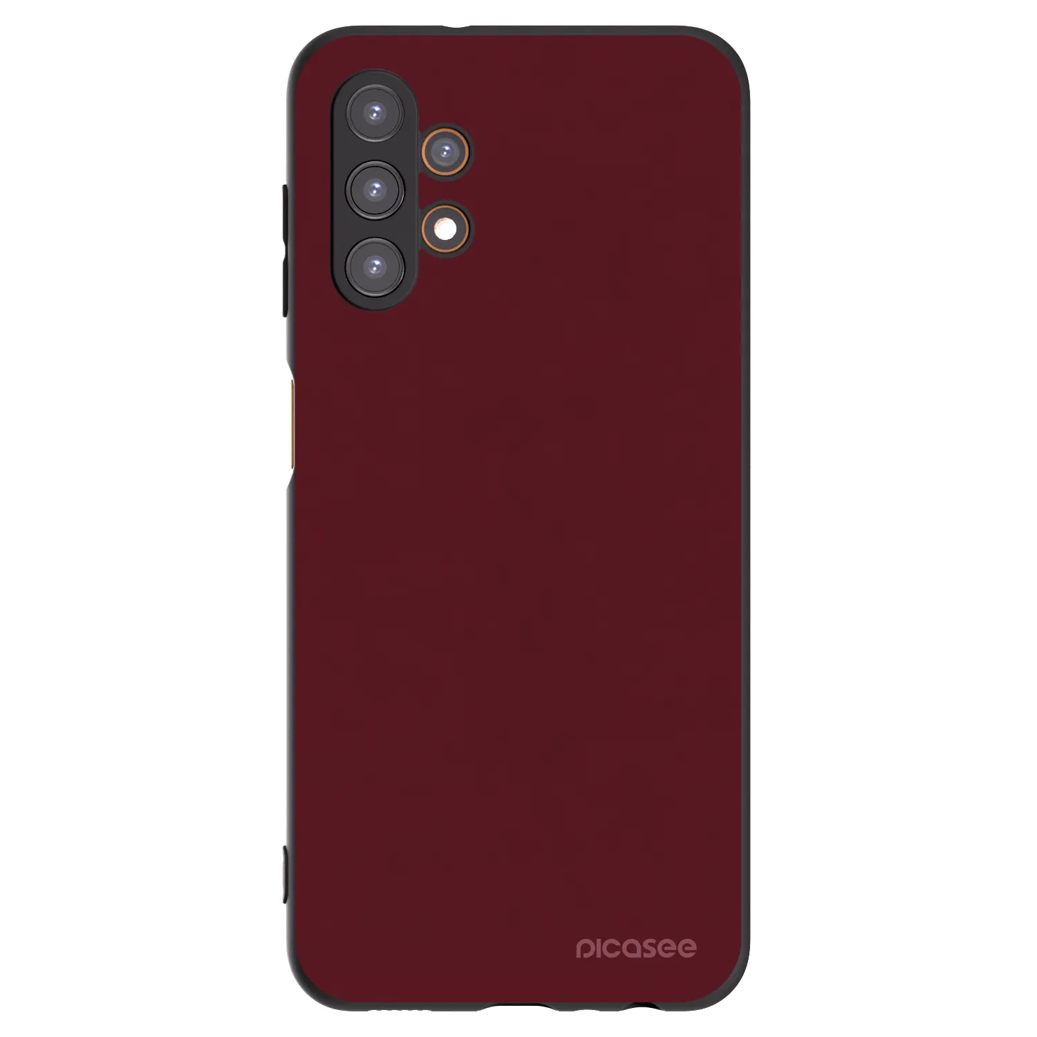 Picasee Μαύρη θήκη σιλικόνης για Samsung Galaxy A13 5G - Burgundy red