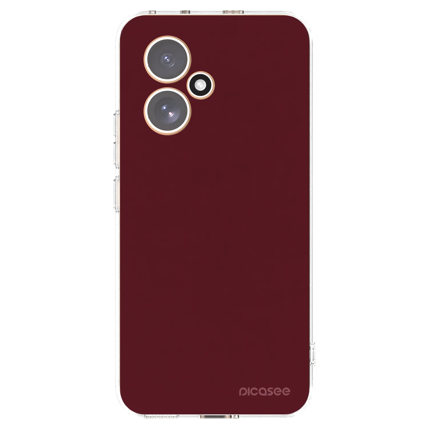 Picasee διαφανής θήκη σιλικόνης Honor 400 5G - Burgundy red