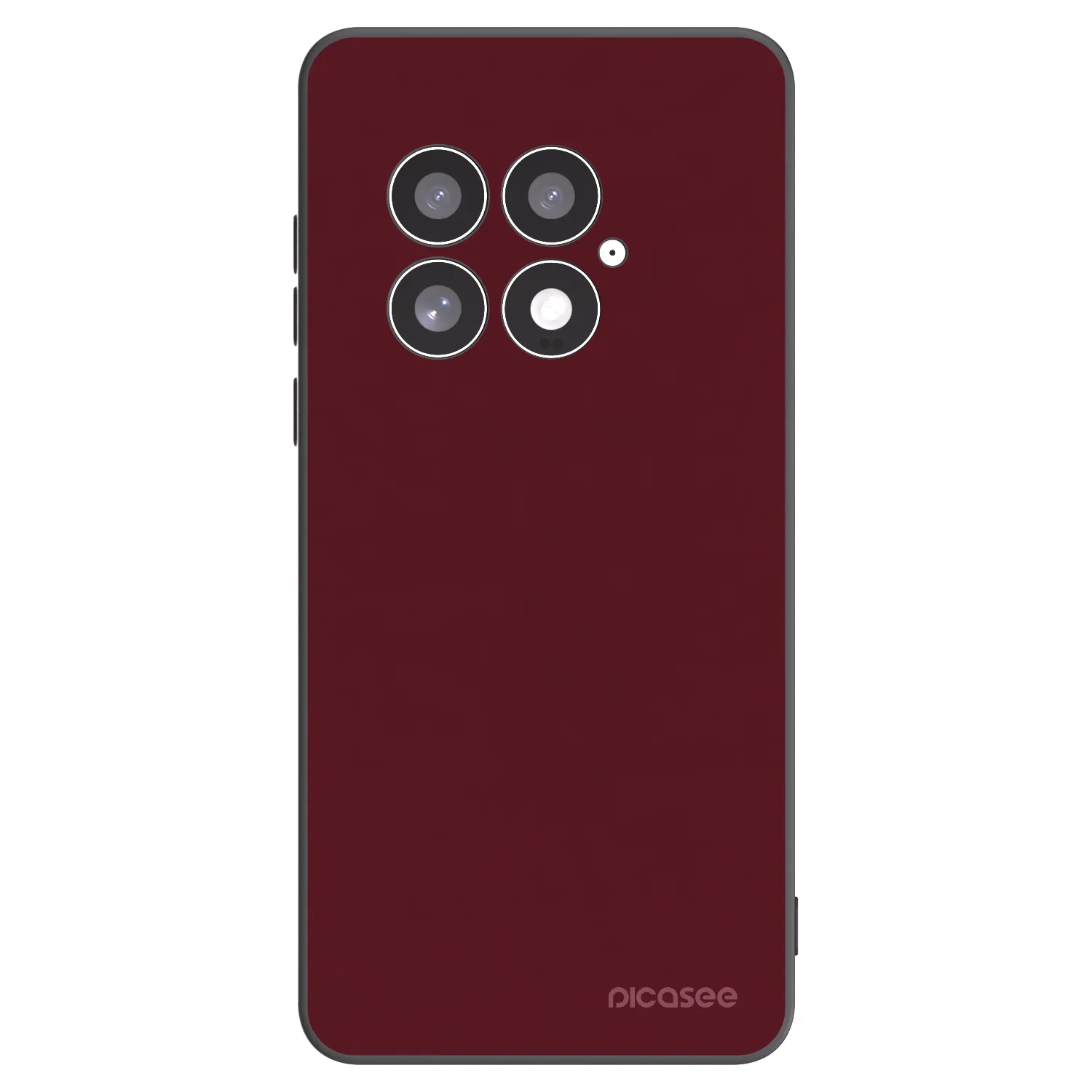 Picasee Μαύρη θήκη σιλικόνης για OnePlus 13 5G - Burgundy red