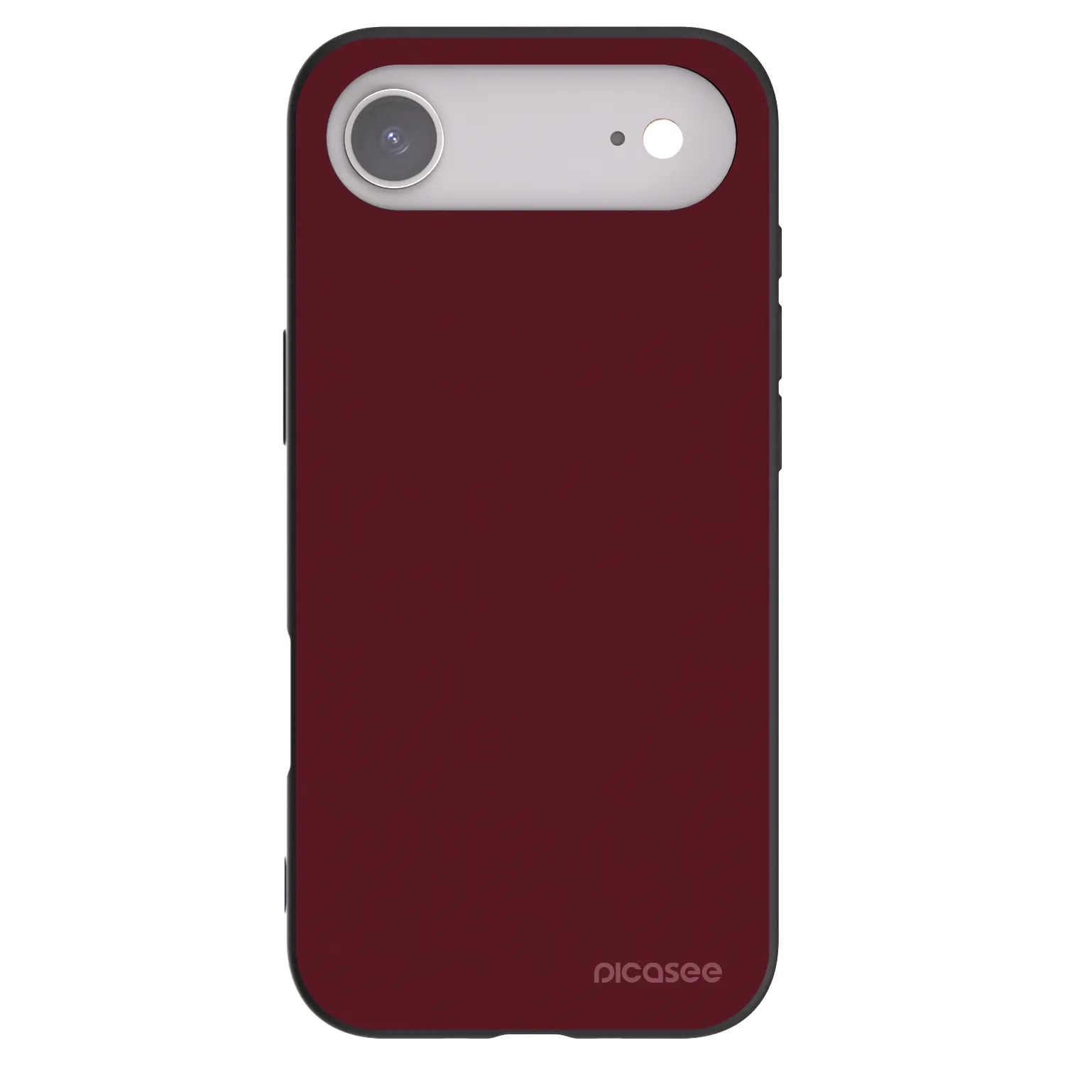 Picasee Μαύρη θήκη σιλικόνης για Apple iPhone Air - Burgundy red