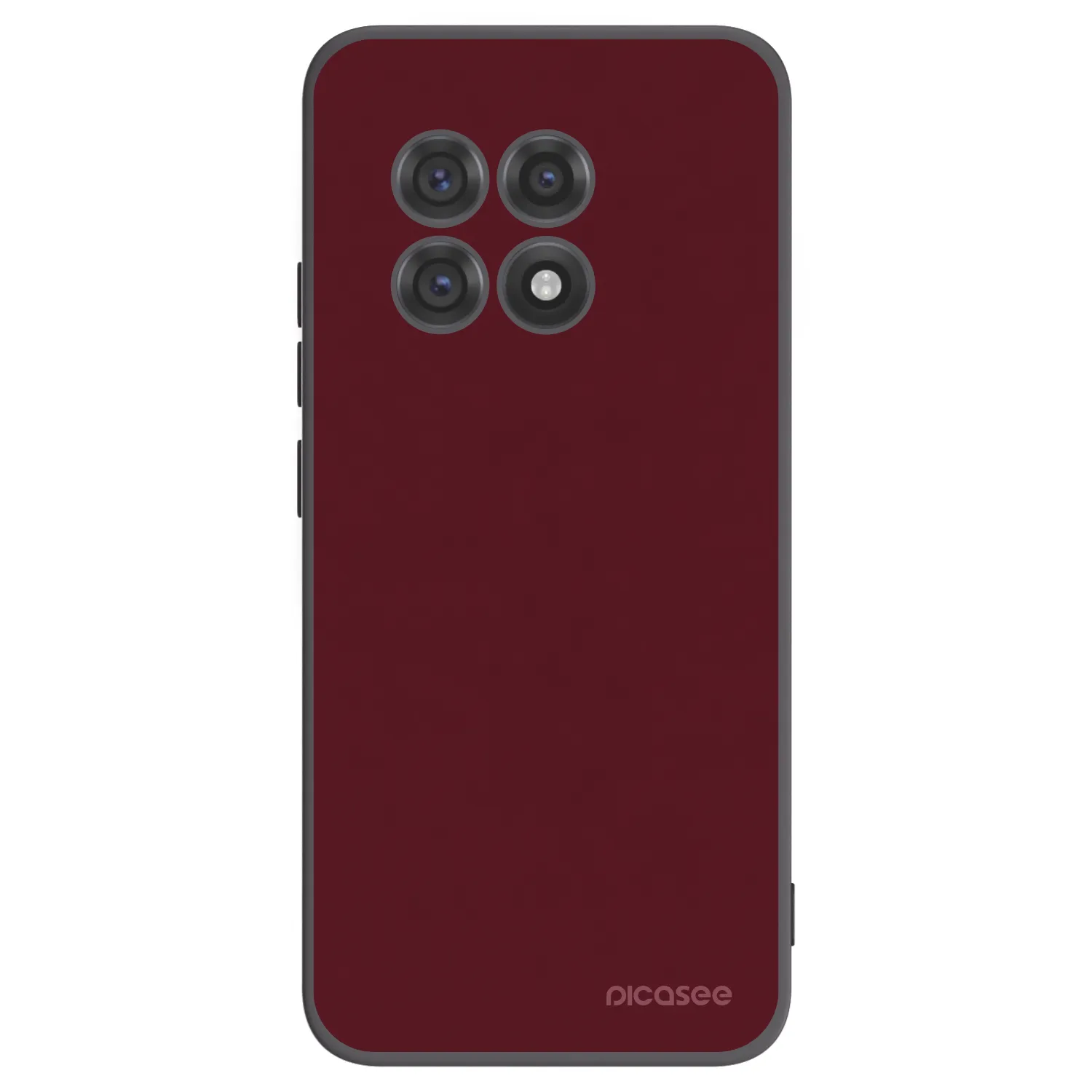 Picasee Μαύρη θήκη σιλικόνης για OnePlus 13R 5G - Burgundy red