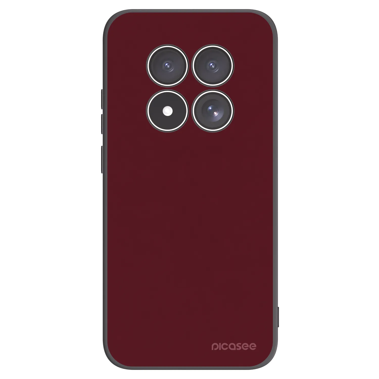 Picasee Μαύρη θήκη σιλικόνης για Xiaomi Redmi Note 15 Pro 4G - Burgundy red