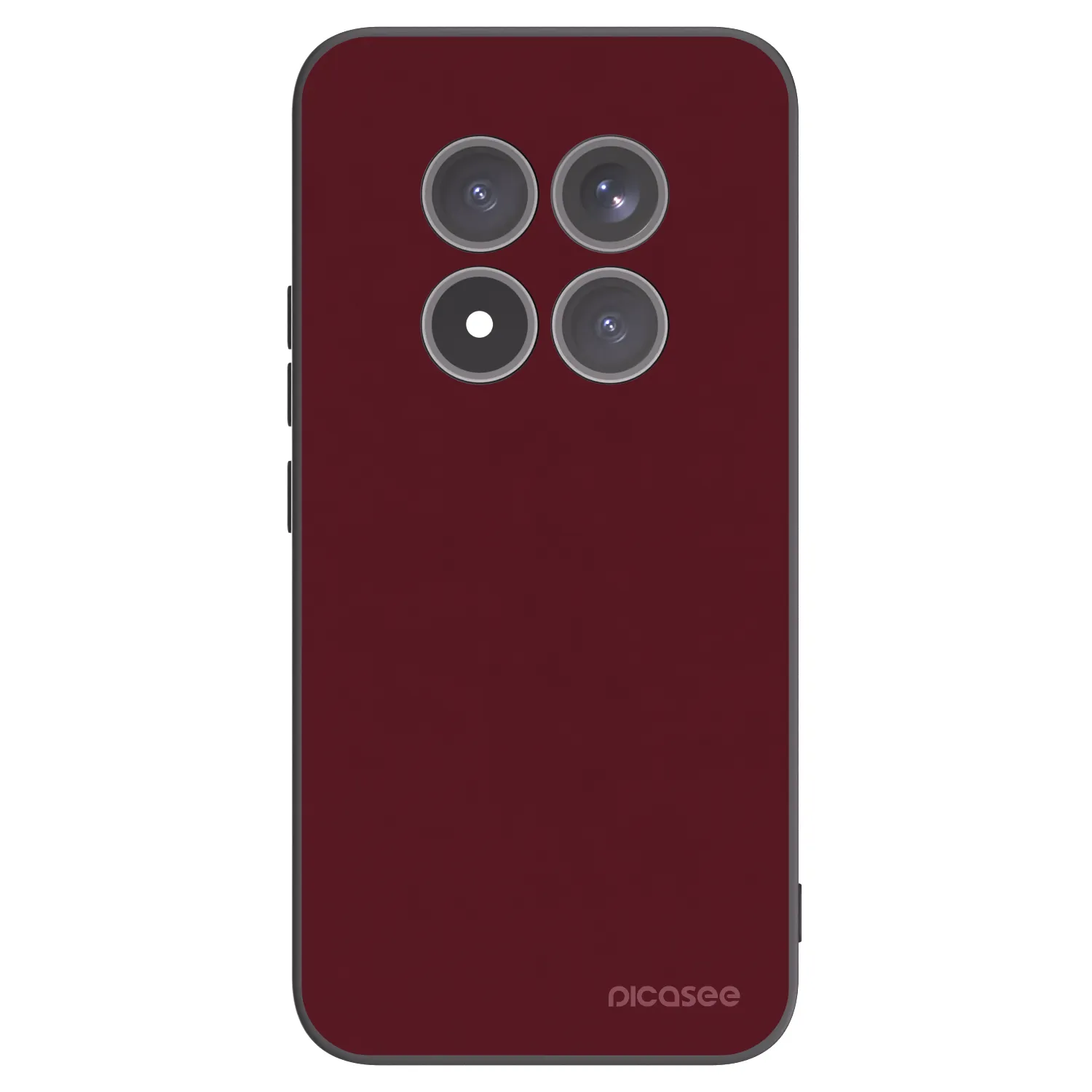 Picasee Μαύρη θήκη σιλικόνης για Xiaomi Redmi Note 15 Pro+ - Burgundy red