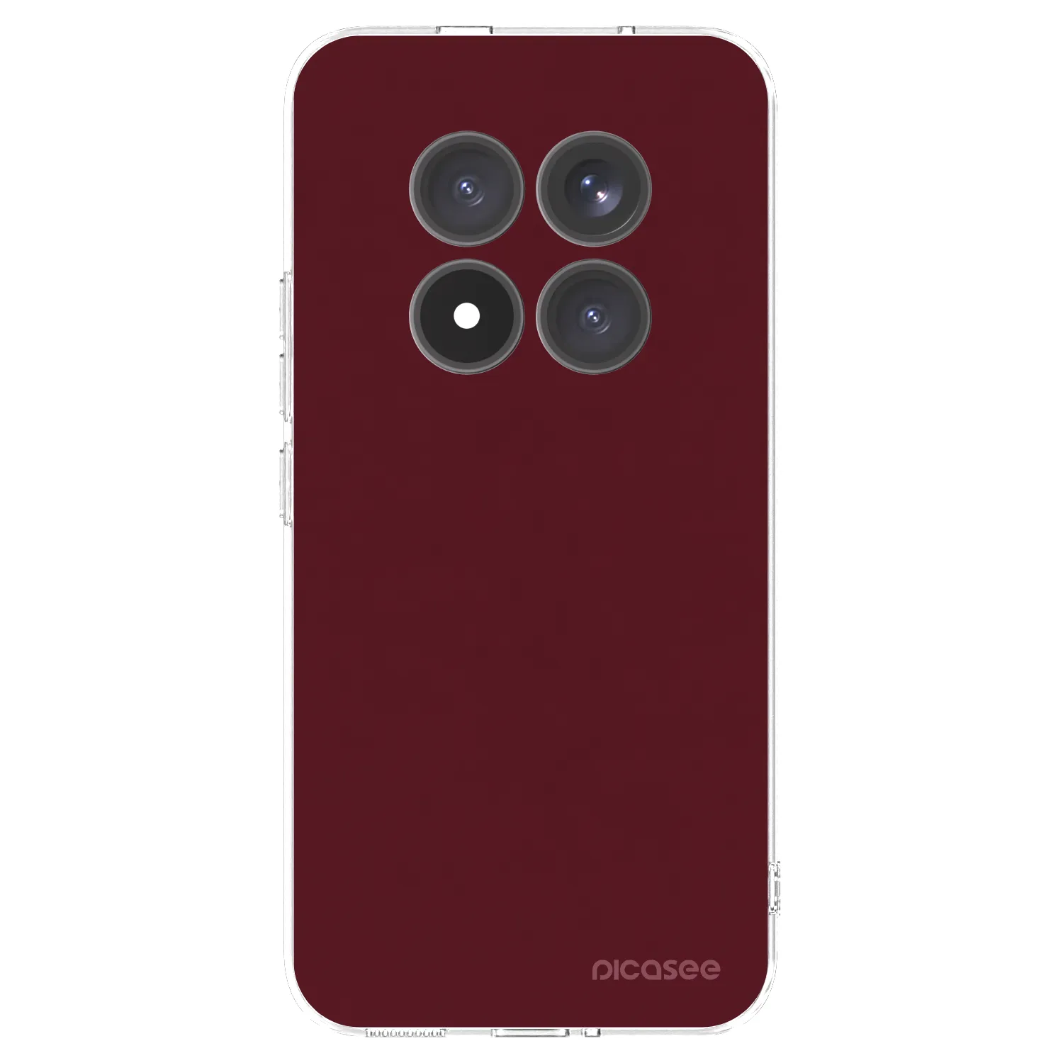 Picasee διαφανής θήκη σιλικόνης Xiaomi Redmi Note 15 Pro+ - Burgundy red