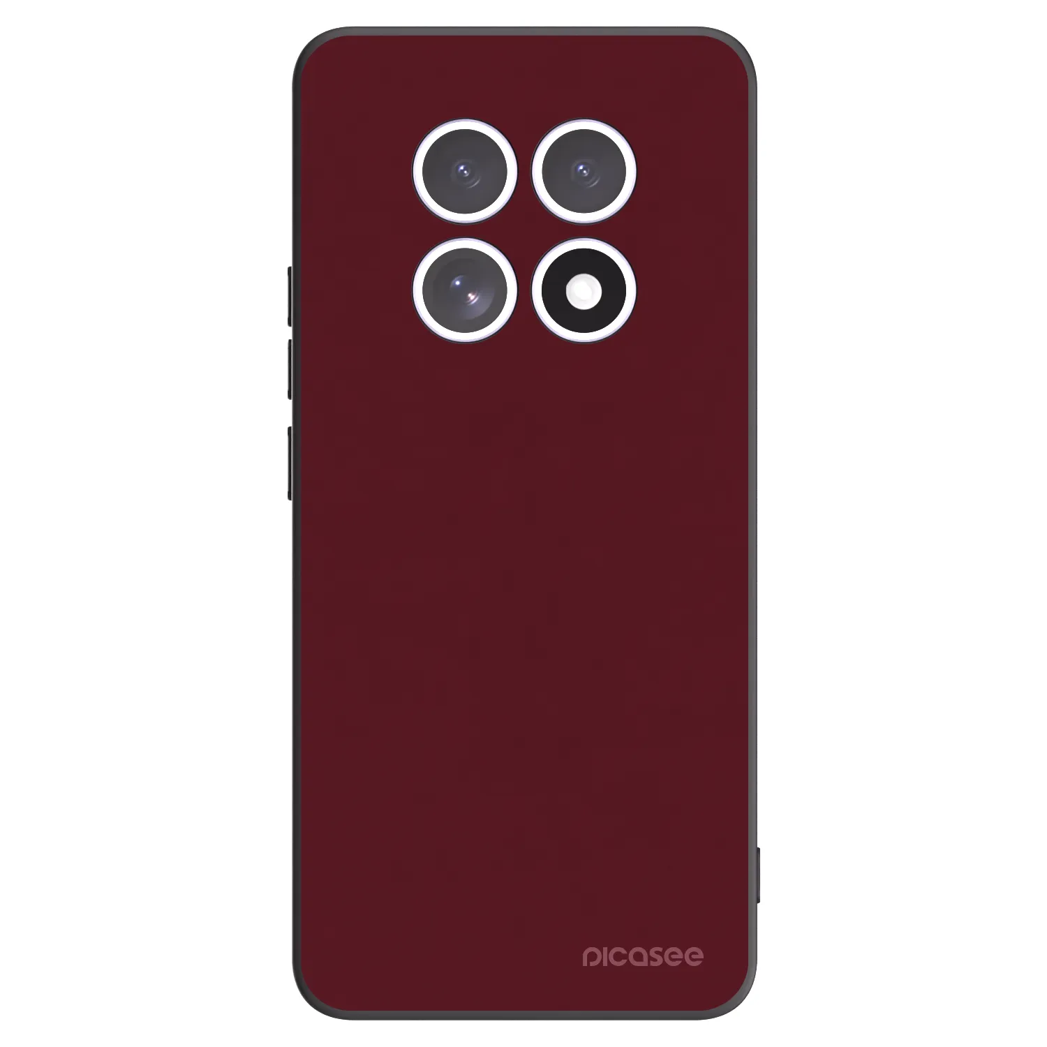 Picasee Μαύρη θήκη σιλικόνης για Xiaomi Redmi Note 15 4G - Burgundy red