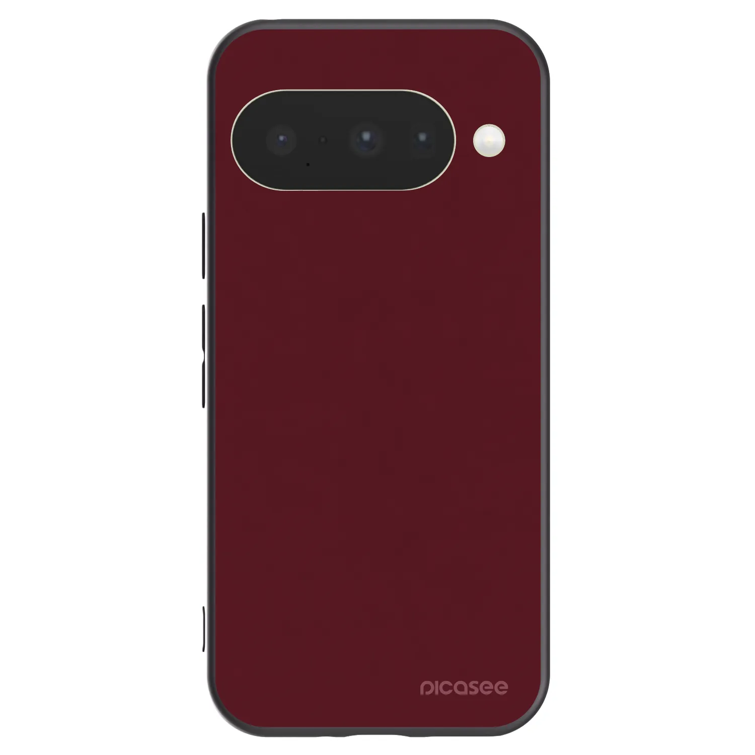 Picasee Μαύρη θήκη σιλικόνης για Google Pixel 10 - Burgundy red