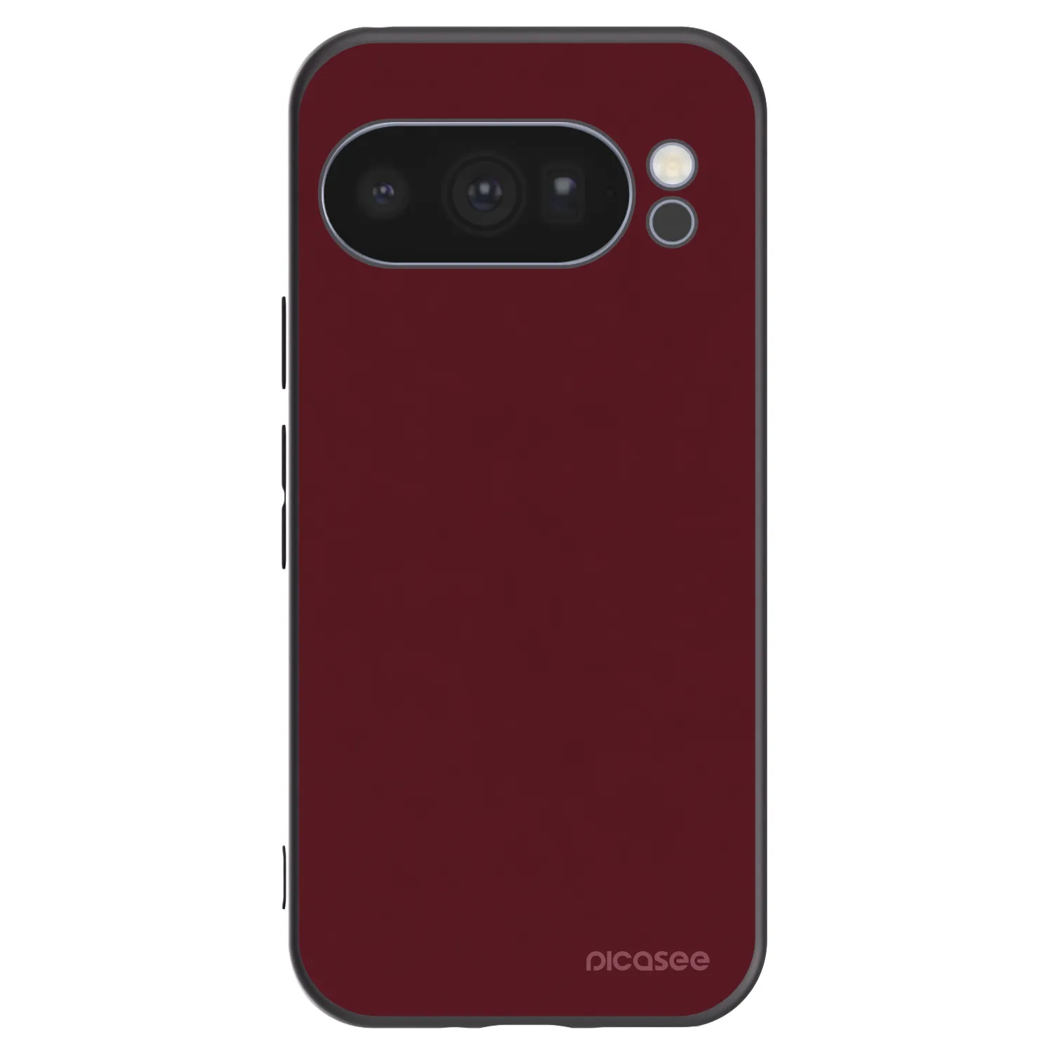 Picasee Μαύρη θήκη σιλικόνης για Google Pixel 10 Pro - Burgundy red