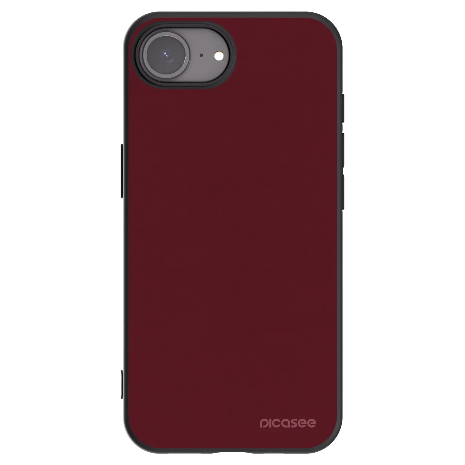 Picasee Μαύρη θήκη σιλικόνης για Apple iPhone 17e - Burgundy red