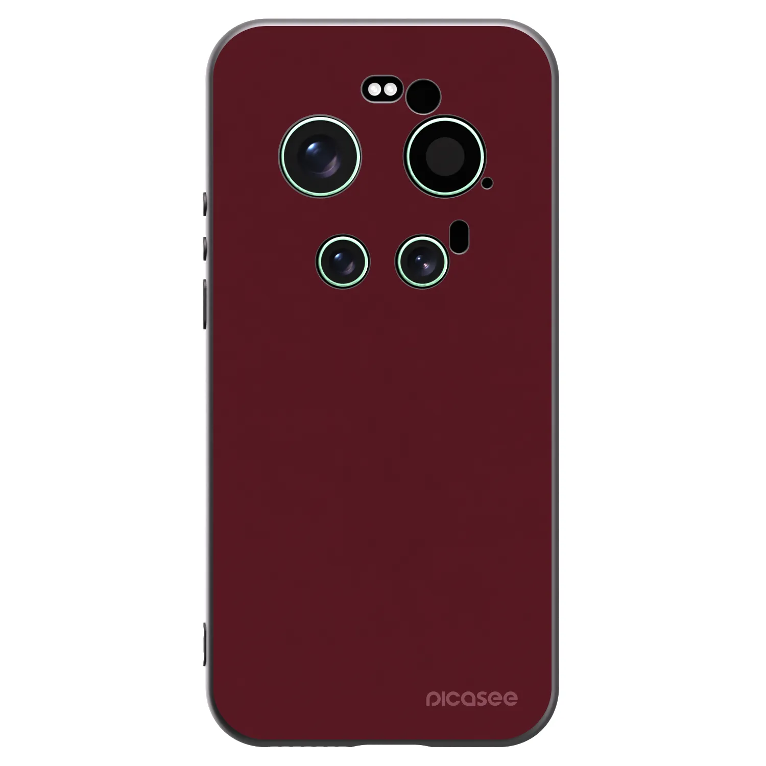 Picasee Μαύρη θήκη σιλικόνης για Xiaomi 17 Ultra - Burgundy red