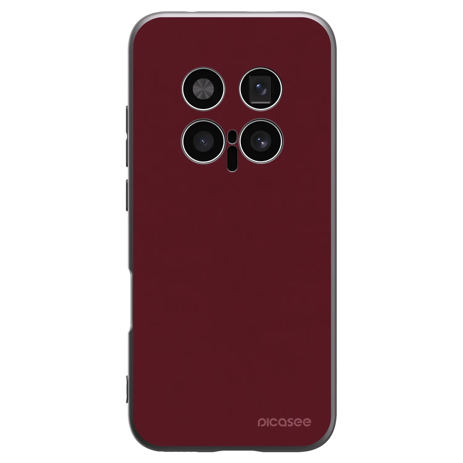 Picasee Μαύρη θήκη σιλικόνης για Honor Magic8 Pro 5G - Burgundy red