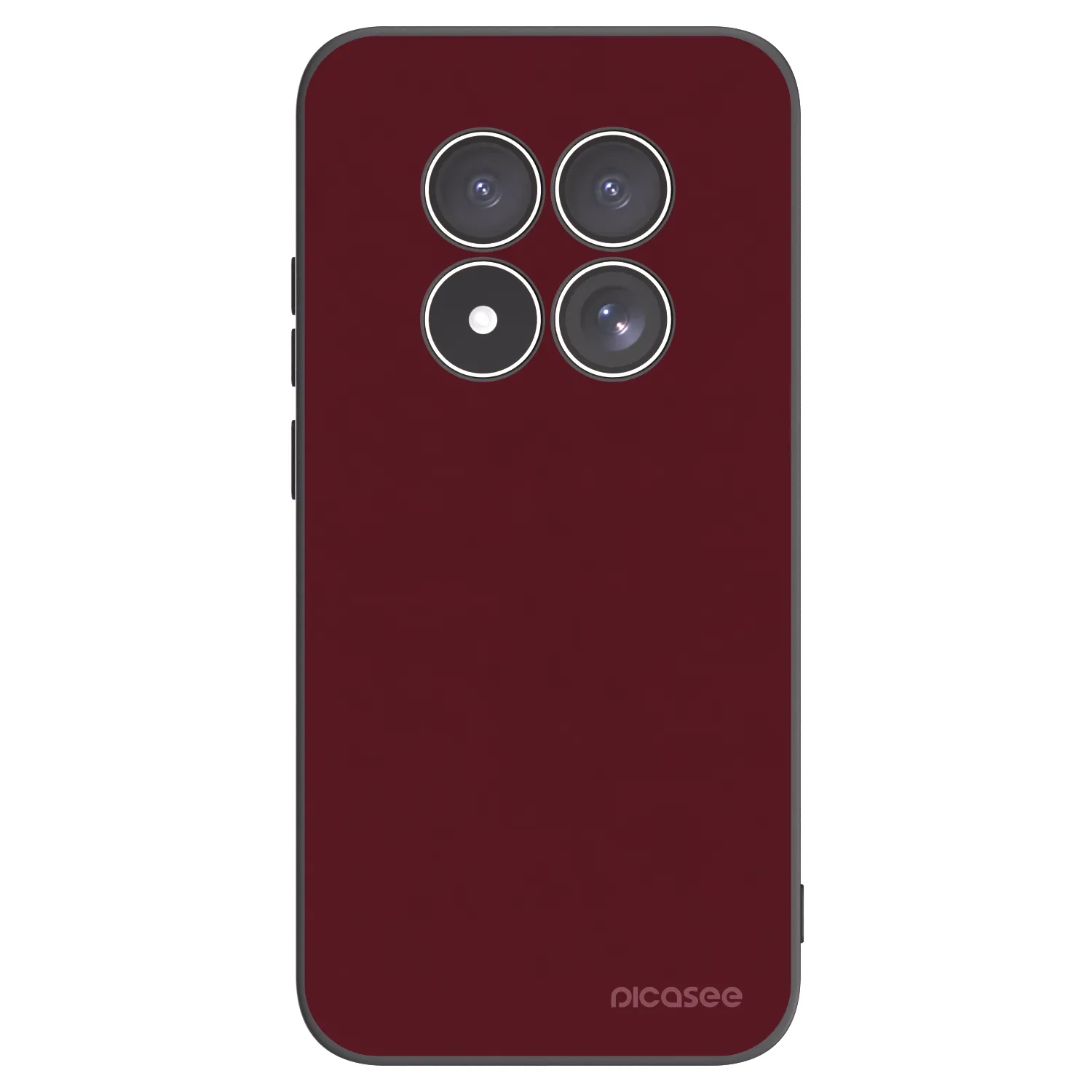 Picasee Μαύρη θήκη σιλικόνης για Xiaomi Redmi Note 15 Pro 5G - Burgundy red
