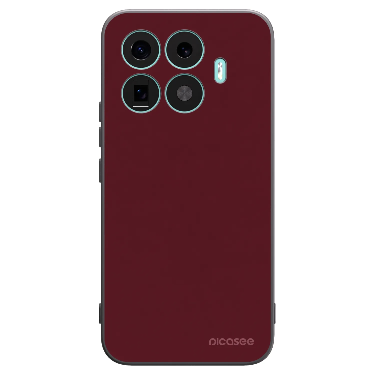 Picasee Μαύρη θήκη σιλικόνης για Xiaomi 17T Pro - Burgundy red
