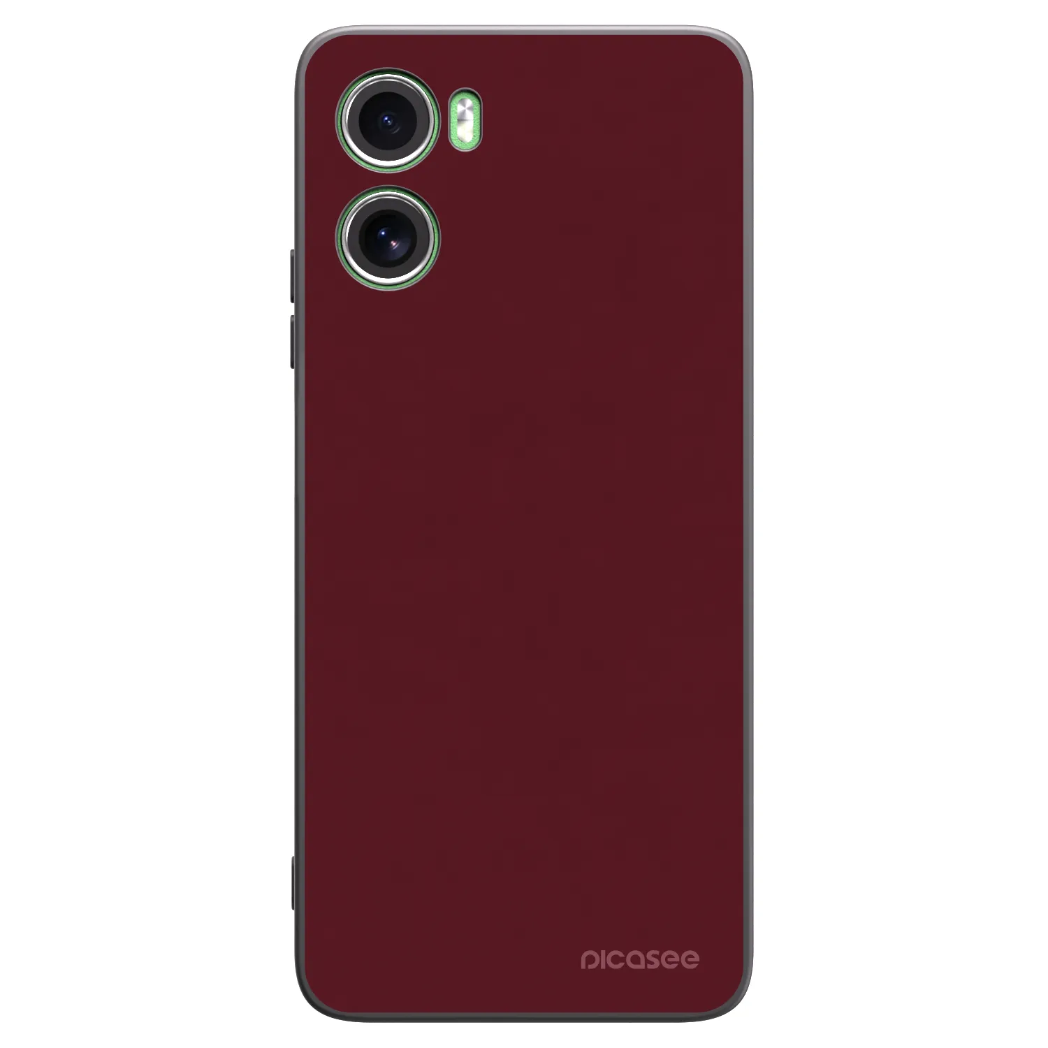 Picasee Μαύρη θήκη σιλικόνης για Motorola Moto G06 - Burgundy red