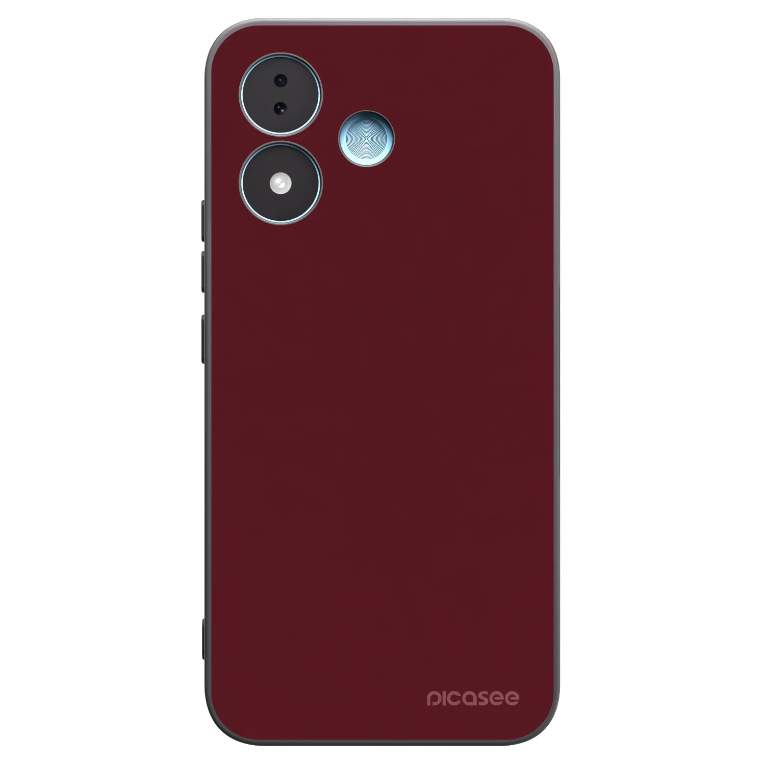 Picasee Μαύρη θήκη σιλικόνης για Xiaomi Redmi Note 17 5G - Burgundy red