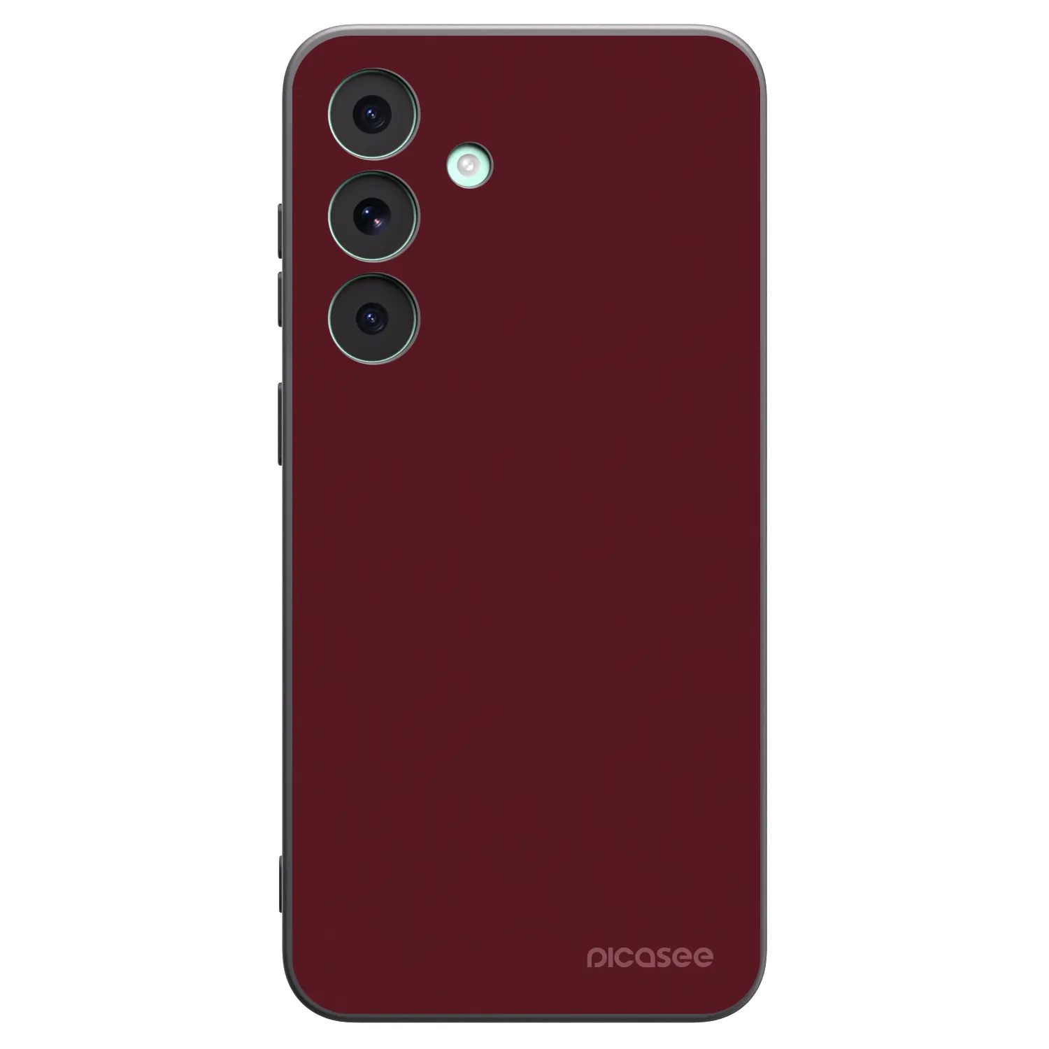 Picasee Μαύρη θήκη σιλικόνης για Samsung Galaxy S26 FE - Burgundy red