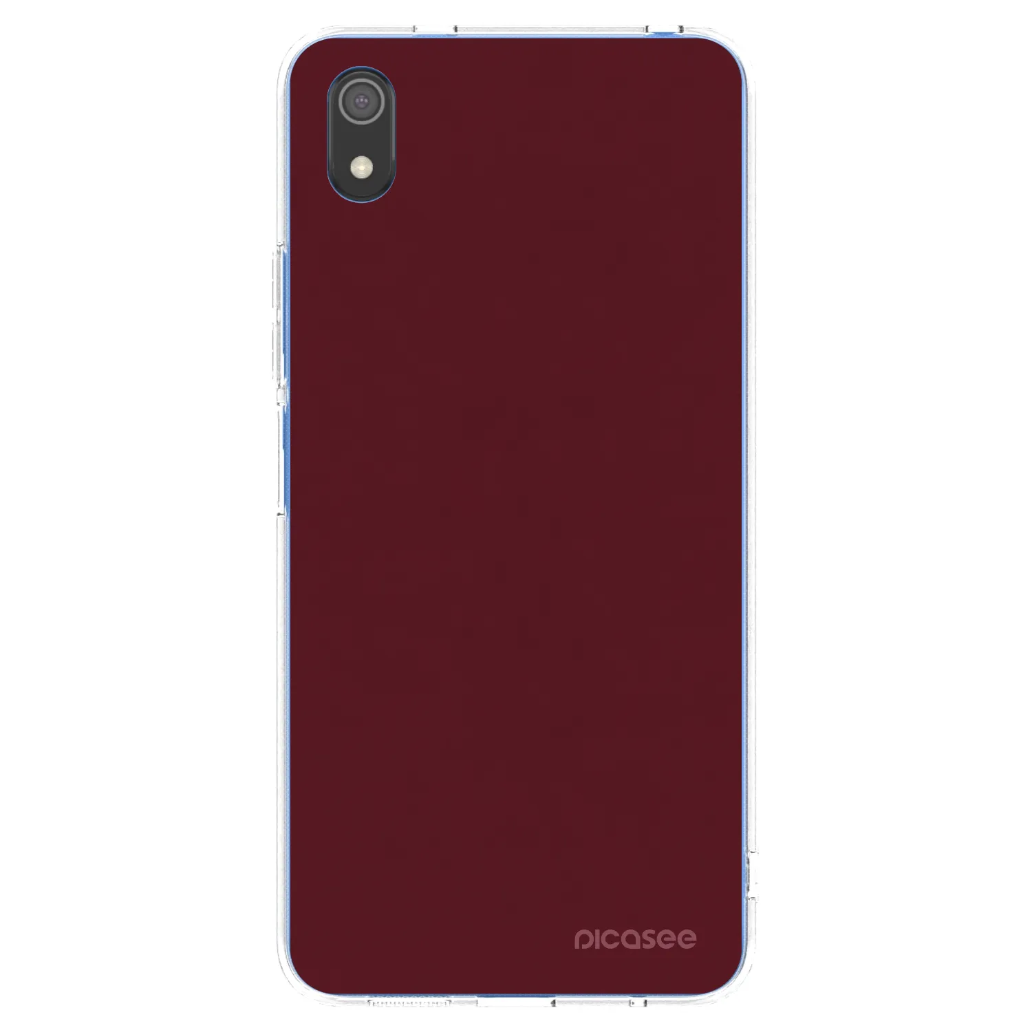 Picasee διαφανής θήκη σιλικόνης Xiaomi Redmi 7A - Burgundy red