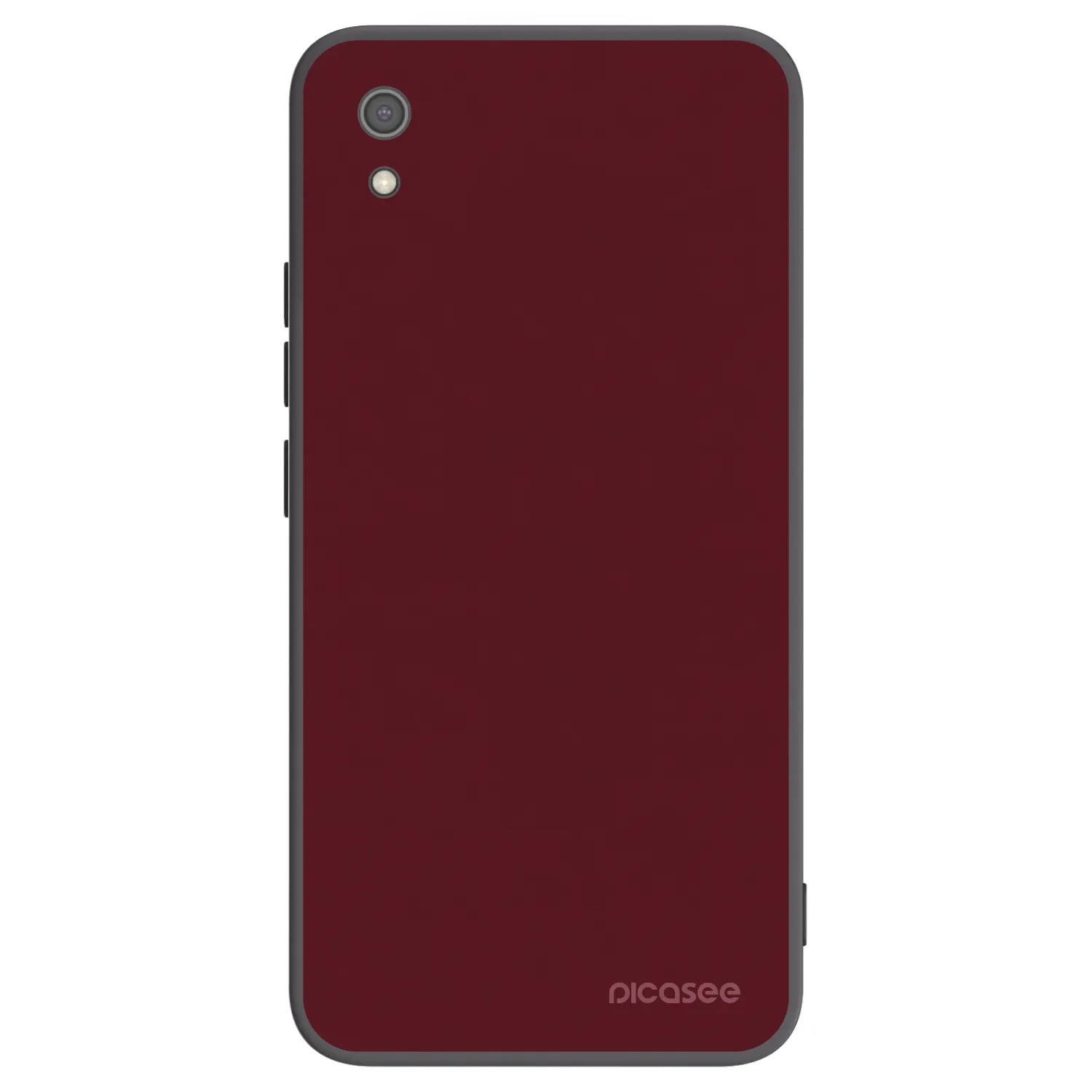 Picasee Μαύρη θήκη σιλικόνης για Xiaomi Redmi 7A - Burgundy red