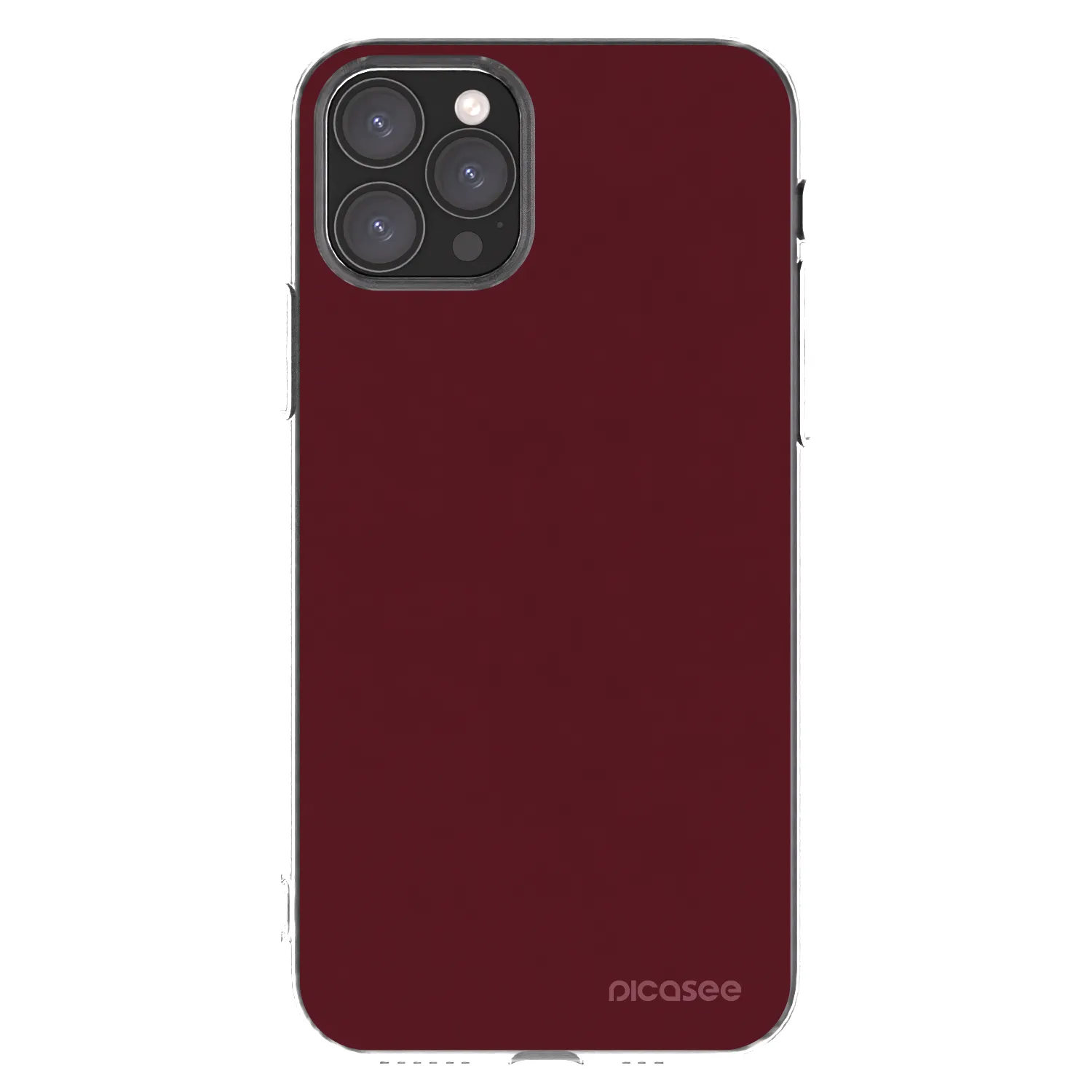 Picasee διαφανής θήκη σιλικόνης Apple iPhone 11 Pro - Burgundy red