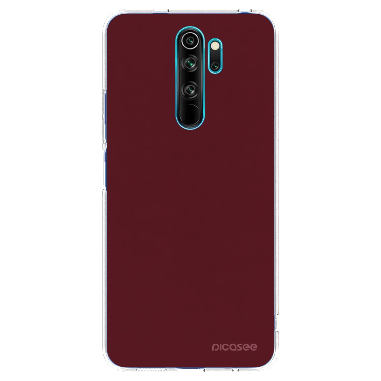 Picasee διαφανής θήκη σιλικόνης Xiaomi Redmi Note 8 Pro - Burgundy red