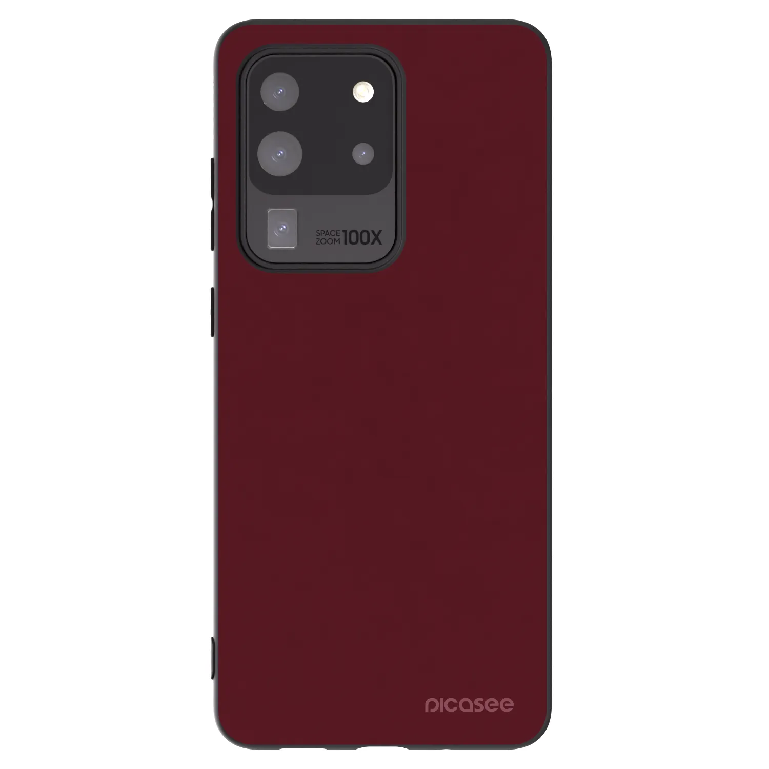 Picasee Μαύρη θήκη σιλικόνης για Samsung Galaxy S20 Ultra 5G G988F - Burgundy red
