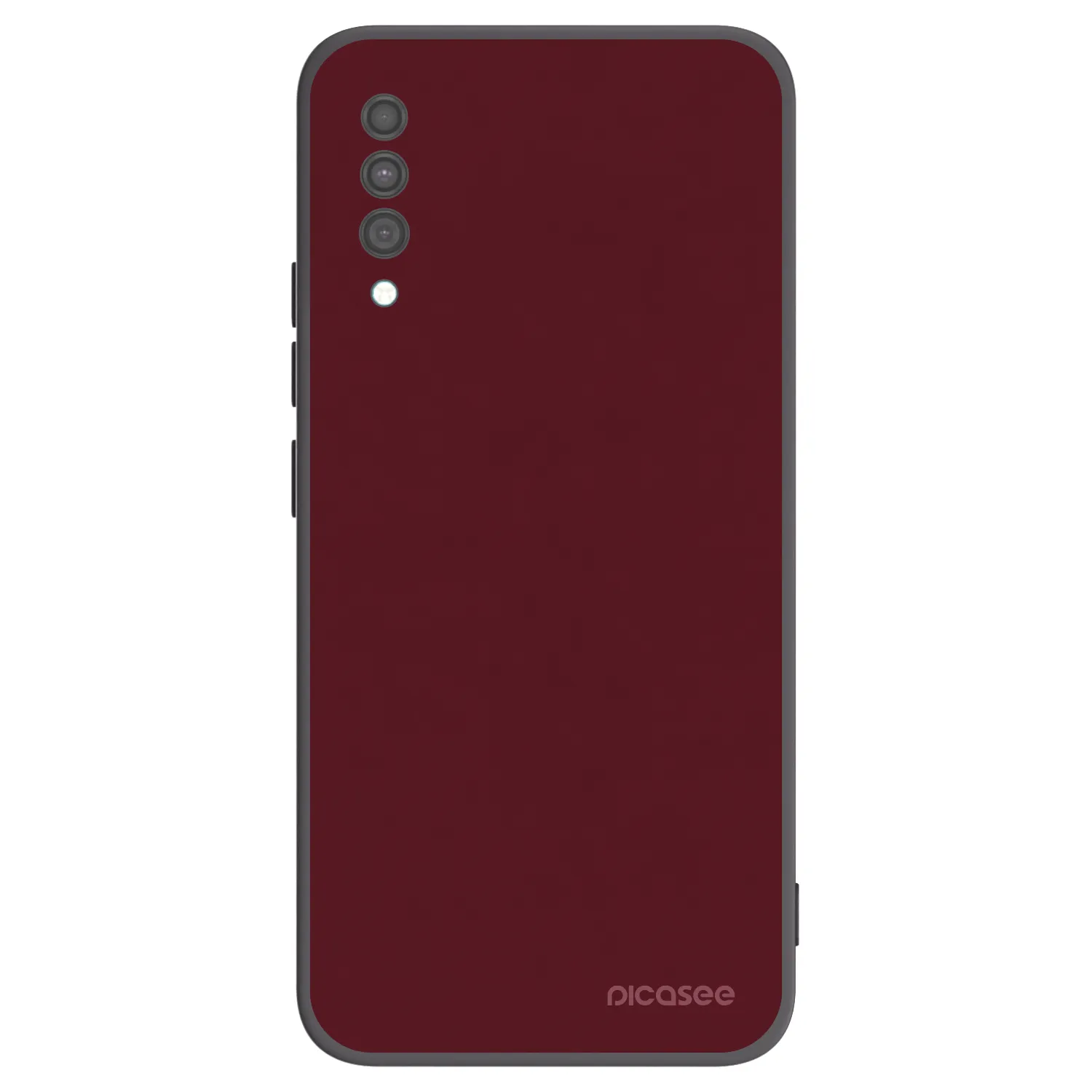 Picasee Μαύρη θήκη σιλικόνης για Samsung Galaxy A30s A307F - Burgundy red