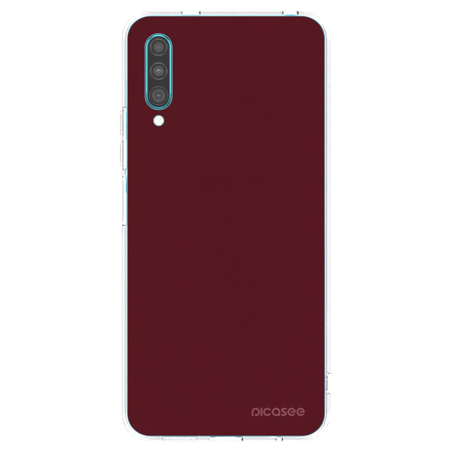 Picasee διαφανής θήκη σιλικόνης Samsung Galaxy A30s A307F - Burgundy red