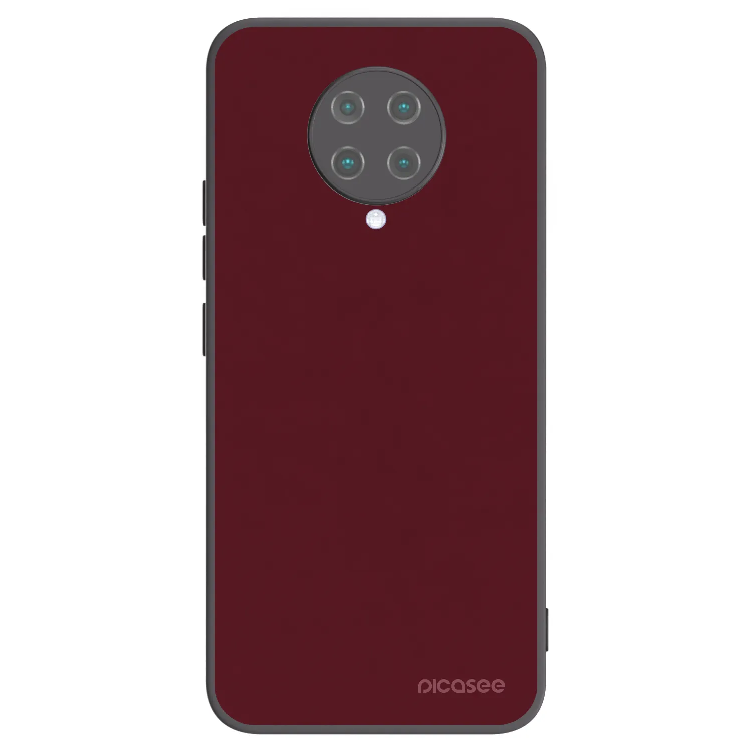 Picasee Μαύρη θήκη σιλικόνης για Xiaomi Poco F2 Pro - Burgundy red