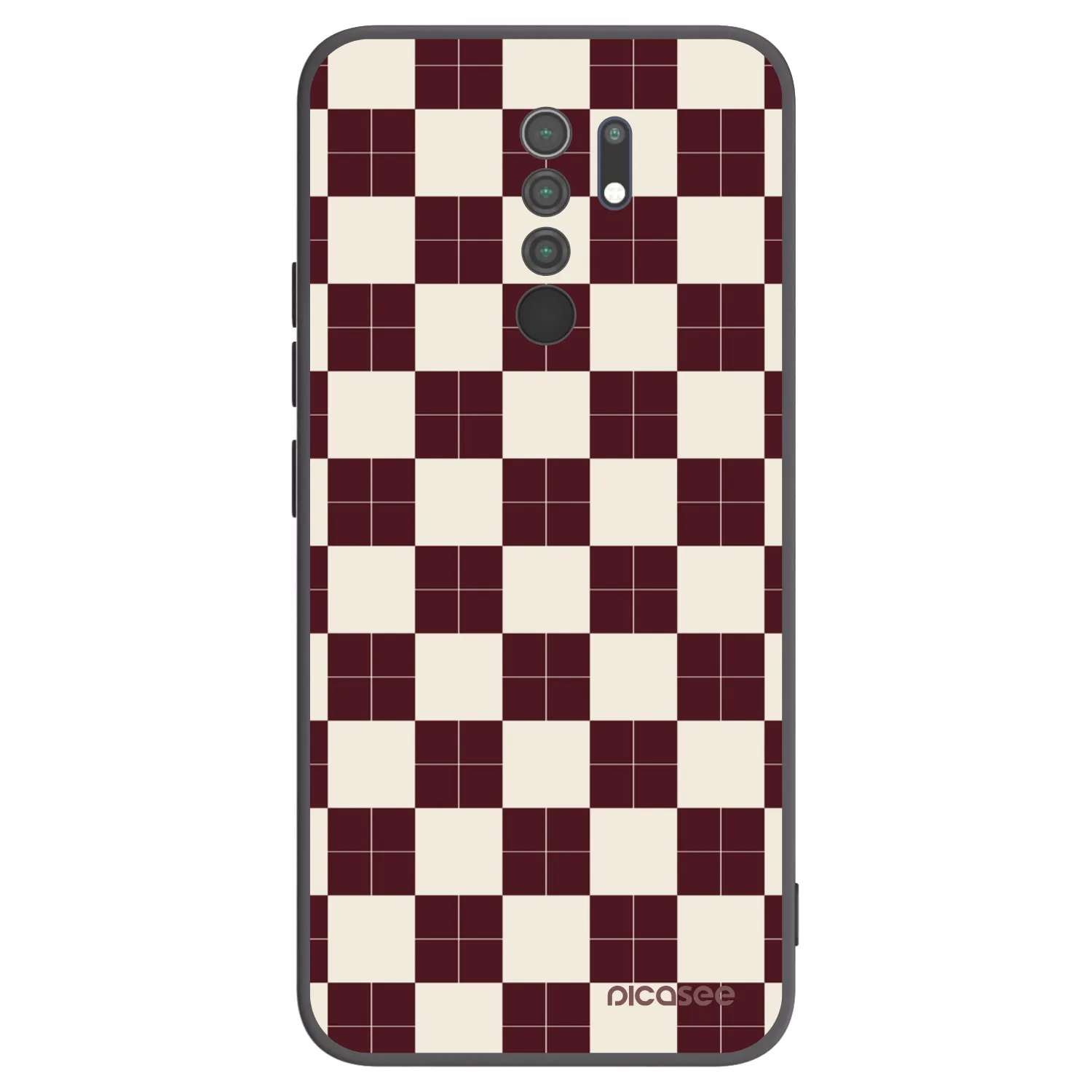 Picasee Μαύρη θήκη σιλικόνης για Xiaomi Redmi 9 - Checked Away
