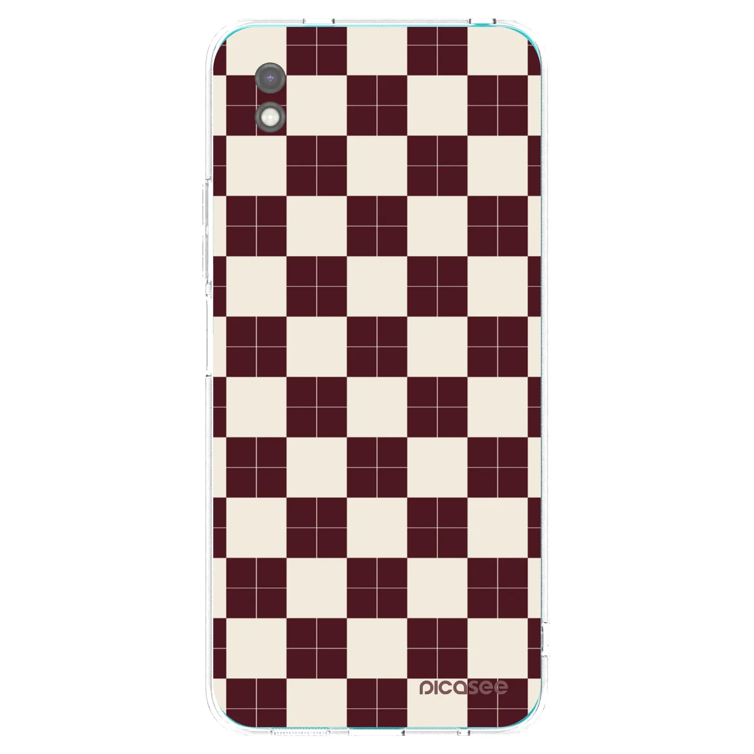 Picasee Μαύρη θήκη σιλικόνης για Xiaomi Redmi 9A - Checked Away