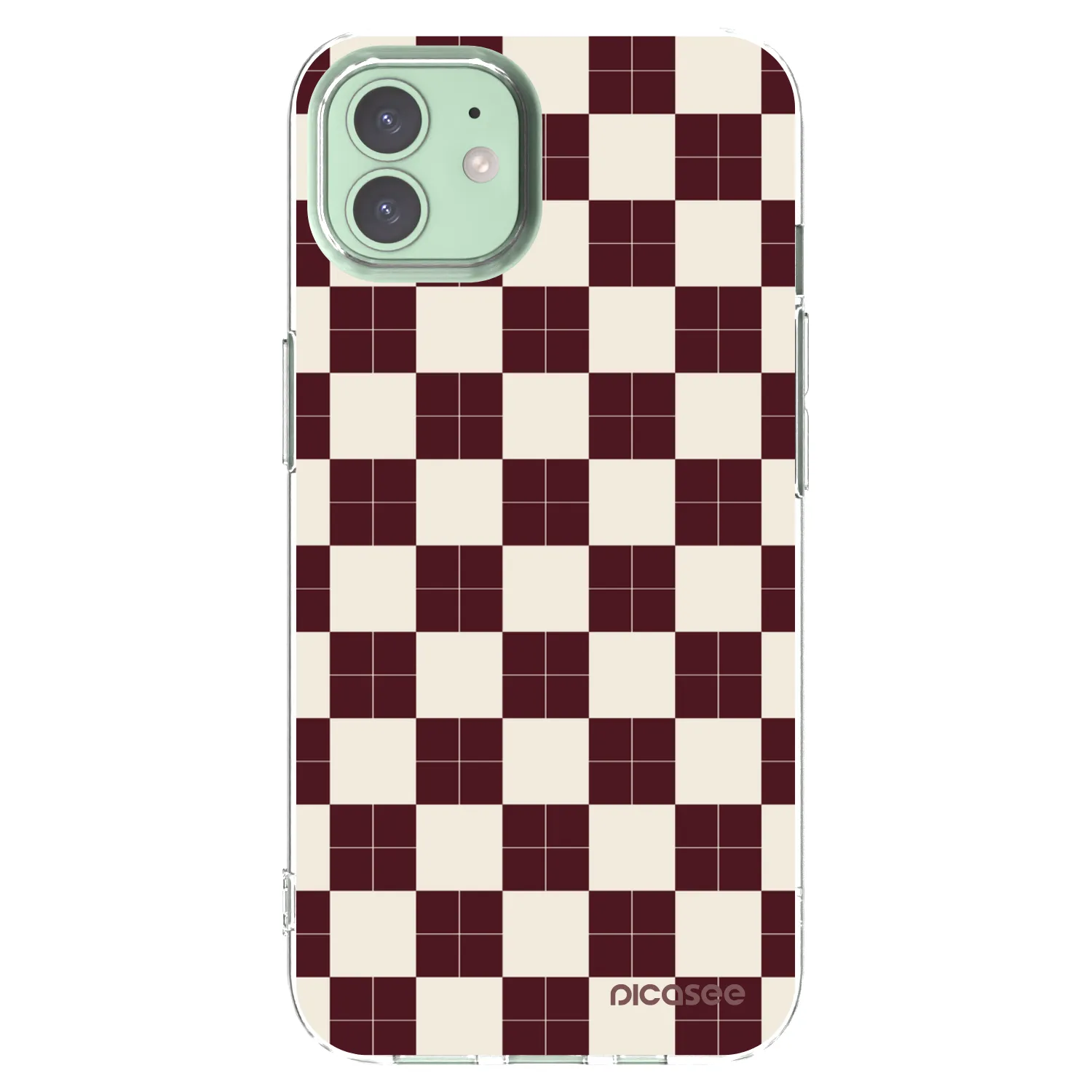 Picasee διαφανής θήκη σιλικόνης Apple iPhone 12 - Checked Away