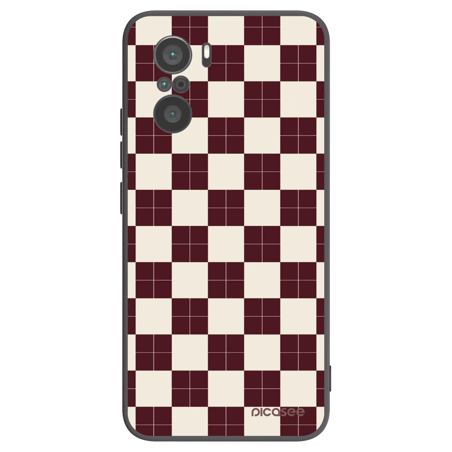 Picasee Μαύρη θήκη σιλικόνης για Xiaomi Poco F3 - Checked Away