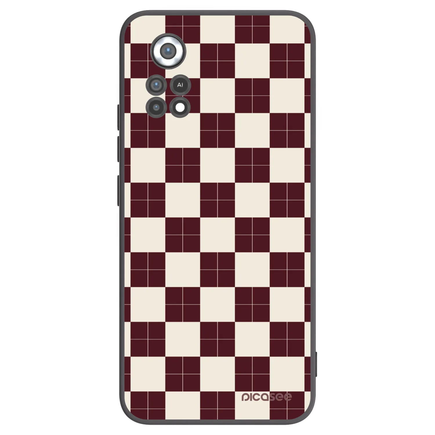 Picasee Μαύρη θήκη σιλικόνης για Xiaomi Poco X4 Pro 5G - Checked Away