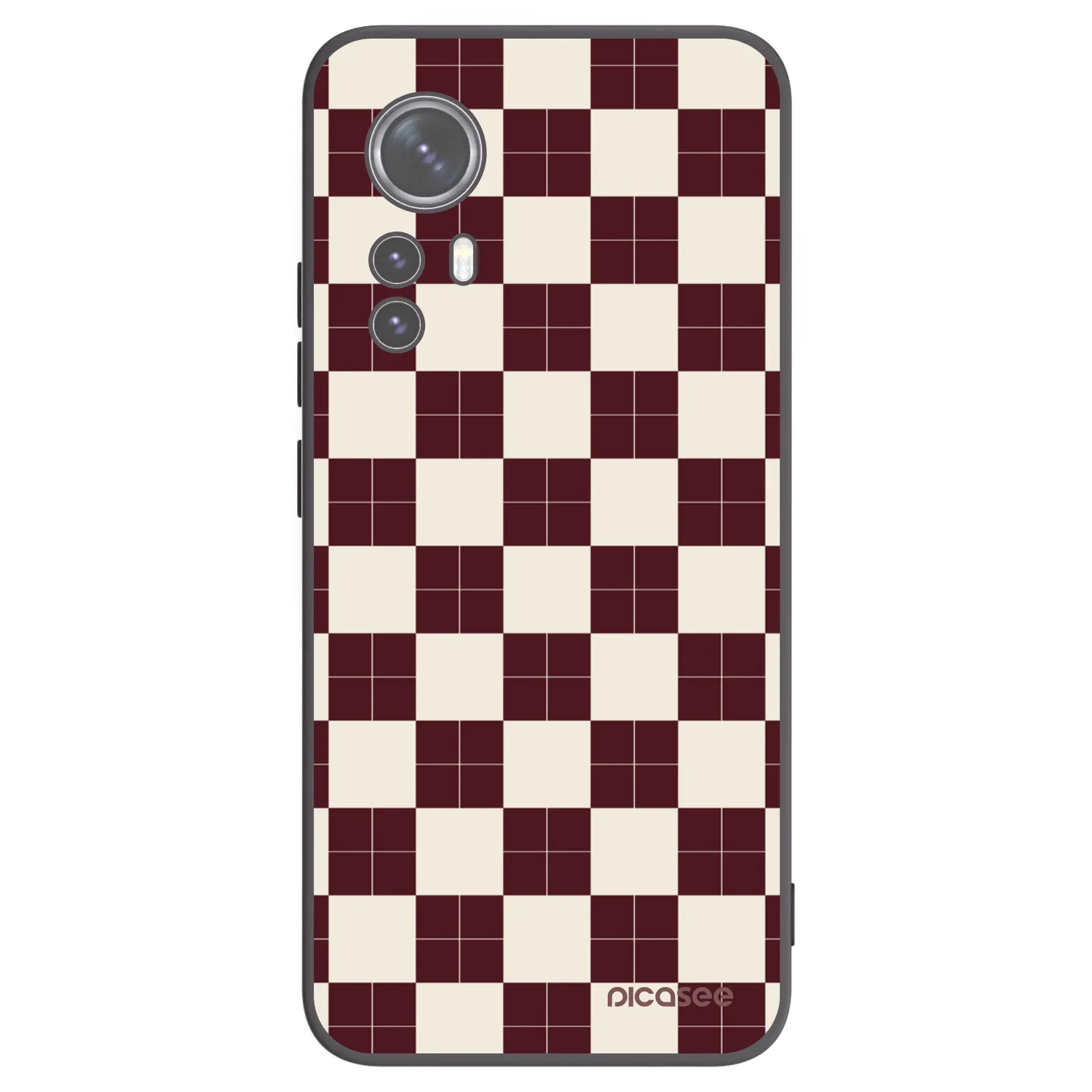 Picasee Μαύρη θήκη σιλικόνης για Xiaomi 12 - Checked Away