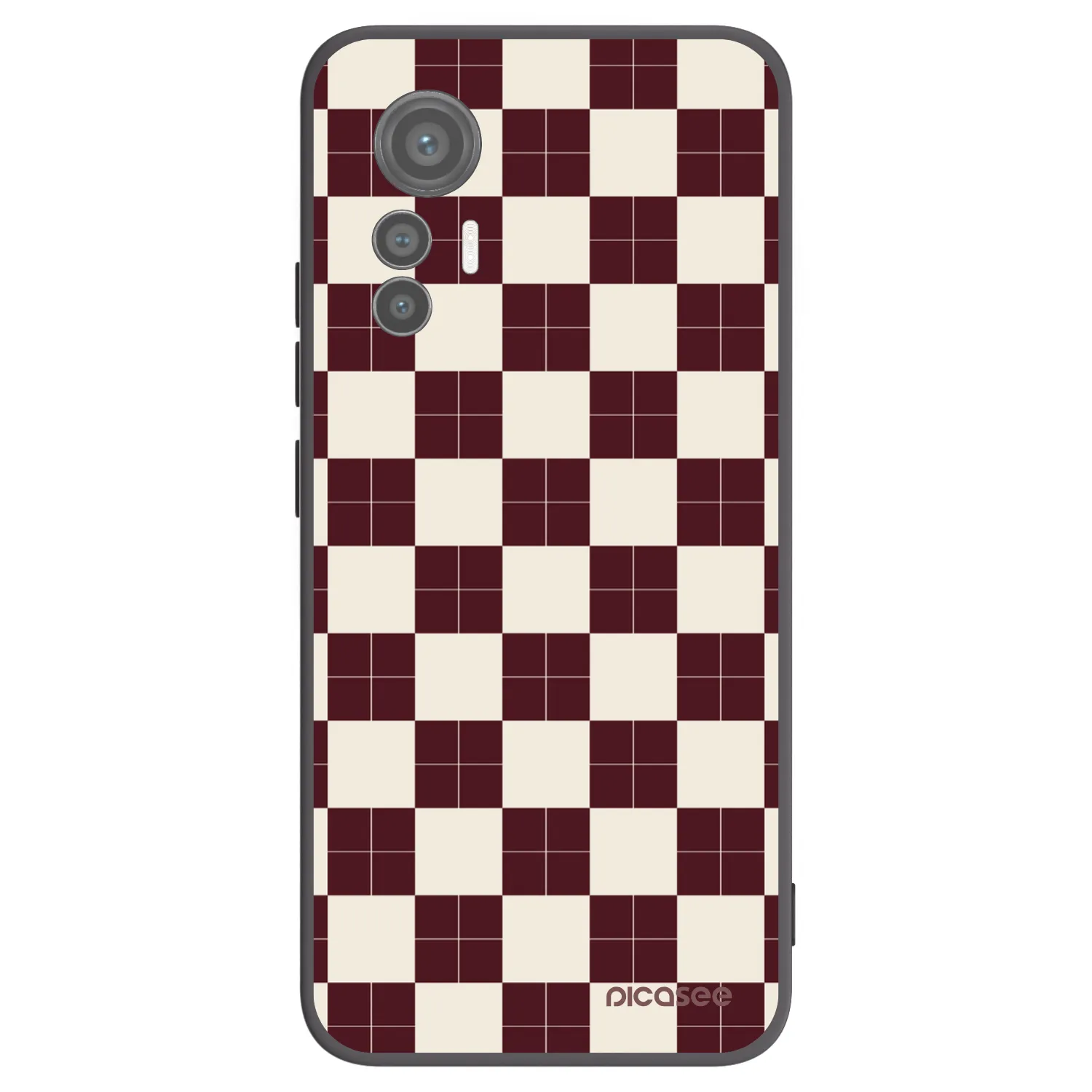 Picasee Μαύρη θήκη σιλικόνης για Xiaomi 12 Lite - Checked Away