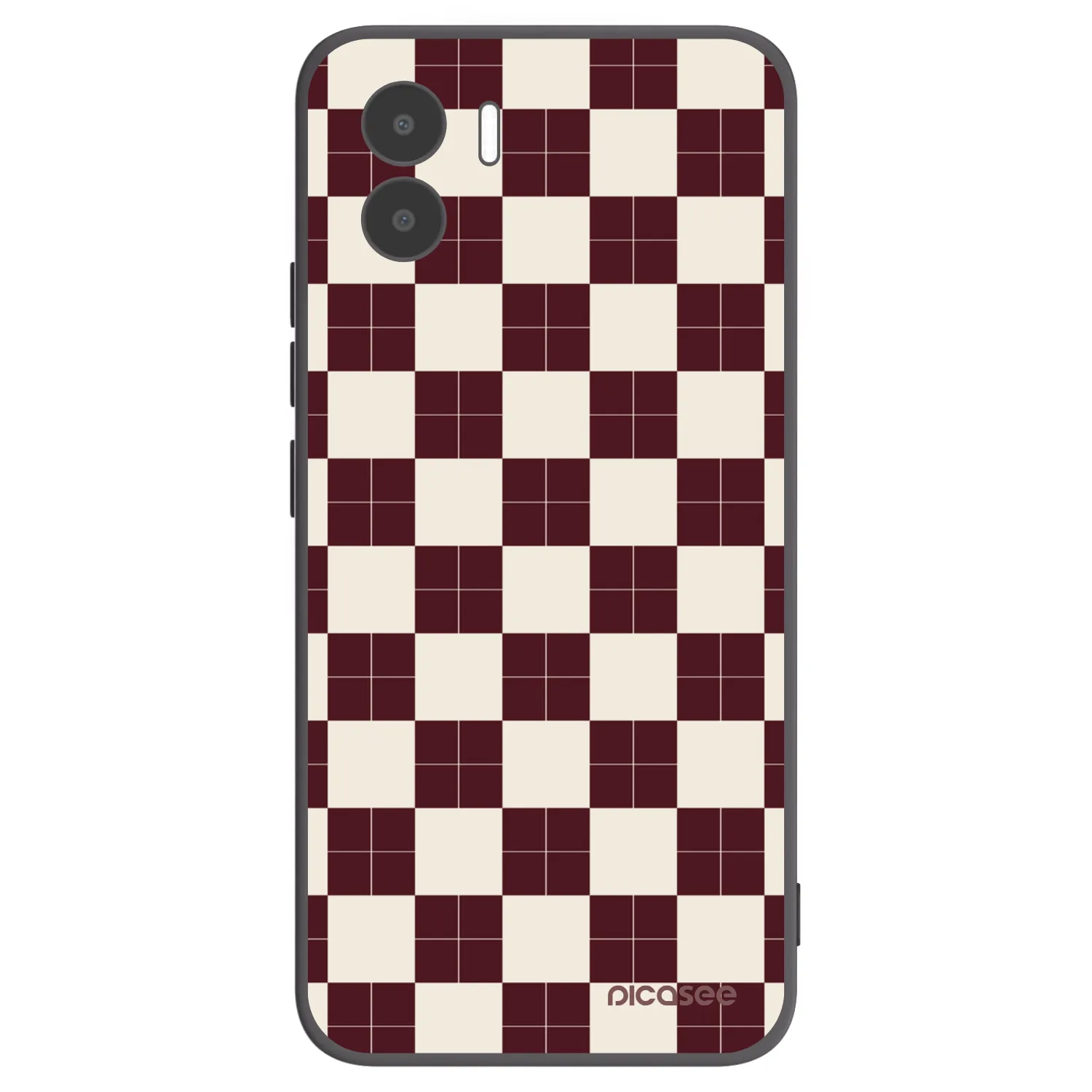 Picasee Μαύρη θήκη σιλικόνης για Xiaomi Redmi A1 - Checked Away