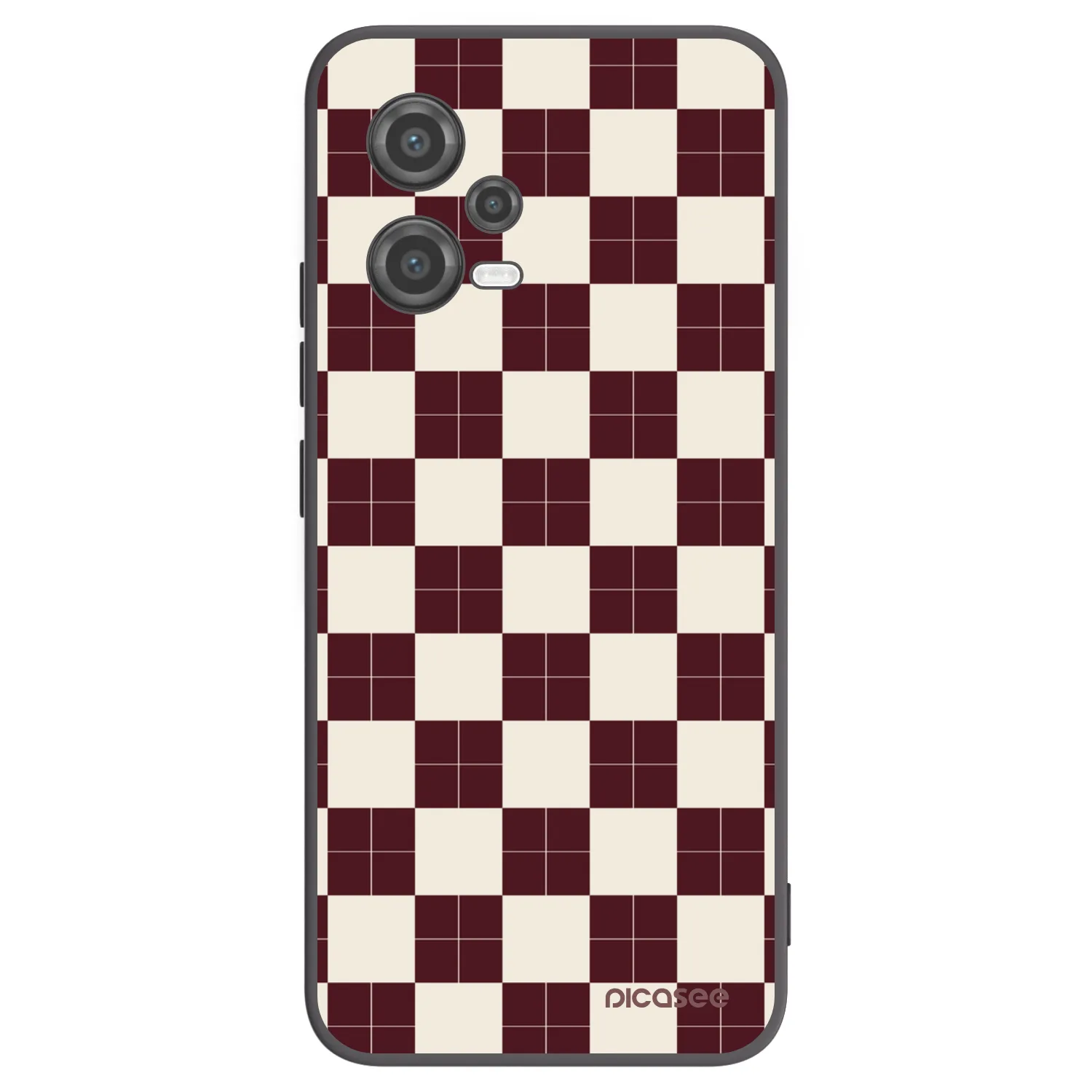Picasee Μαύρη θήκη σιλικόνης για Xiaomi Poco X5 - Checked Away