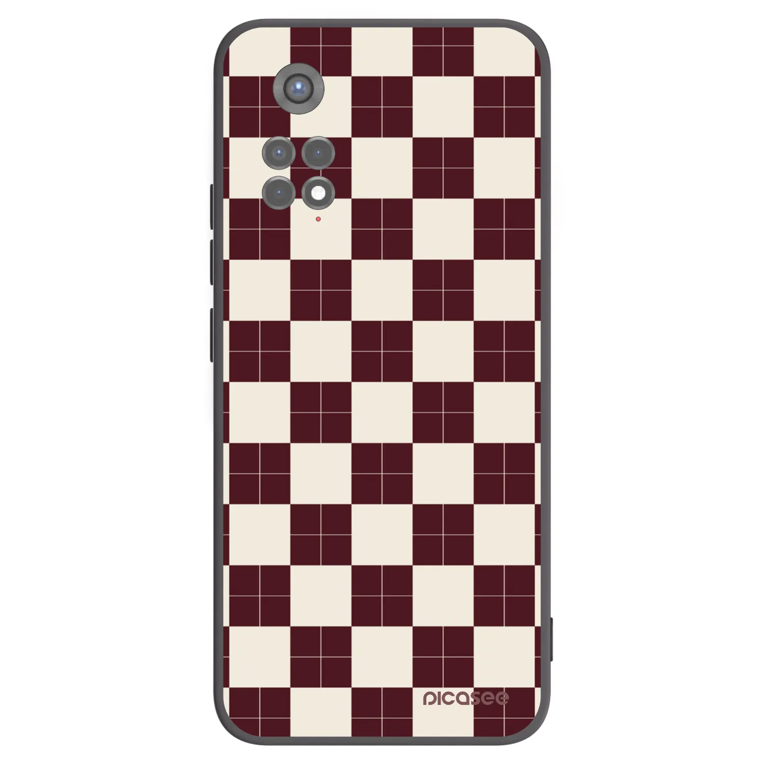 Picasee Μαύρη θήκη σιλικόνης για Xiaomi Redmi Note 11S 5G - Checked Away