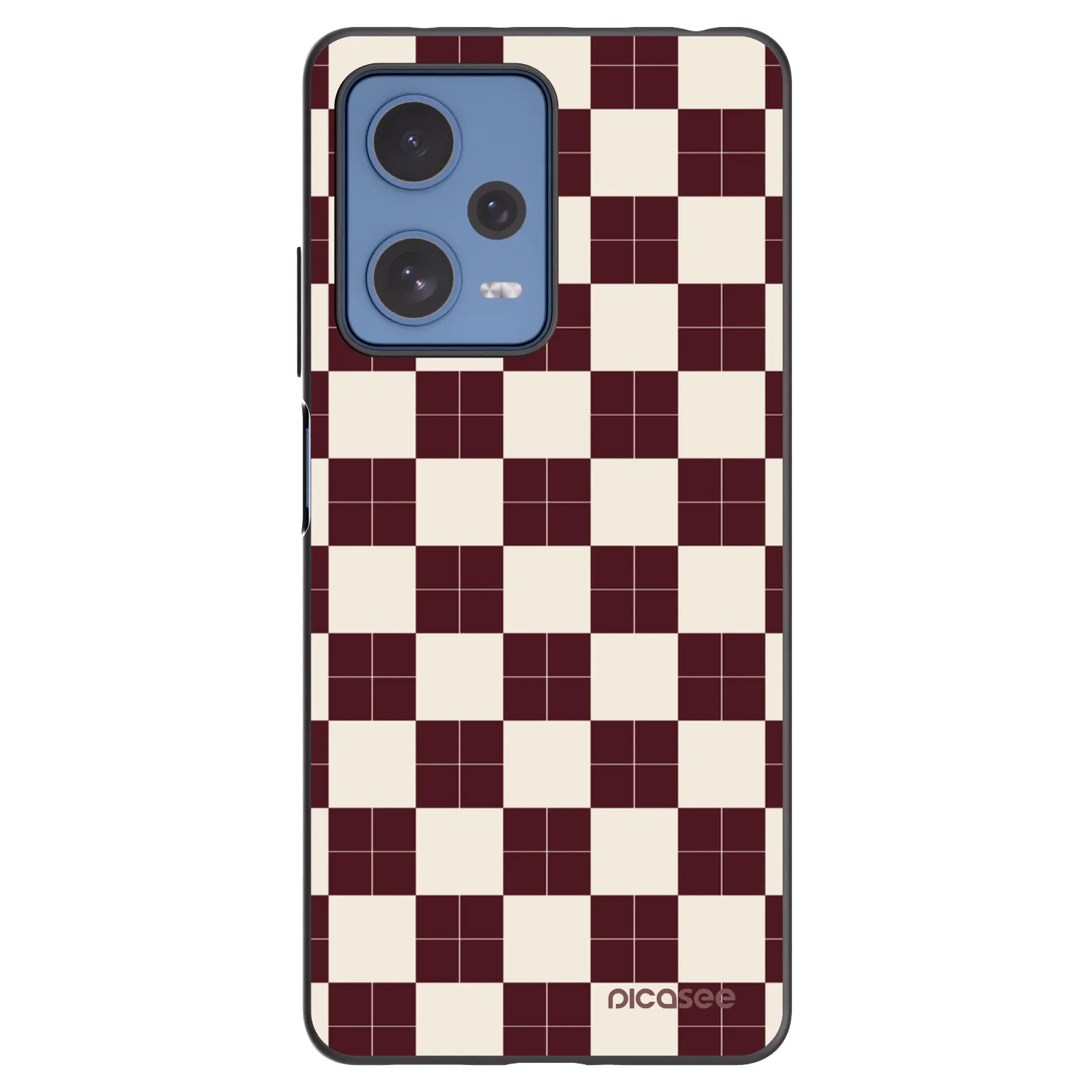 Picasee Μαύρη θήκη σιλικόνης για Xiaomi Redmi Note 12 Pro 5G - Checked Away