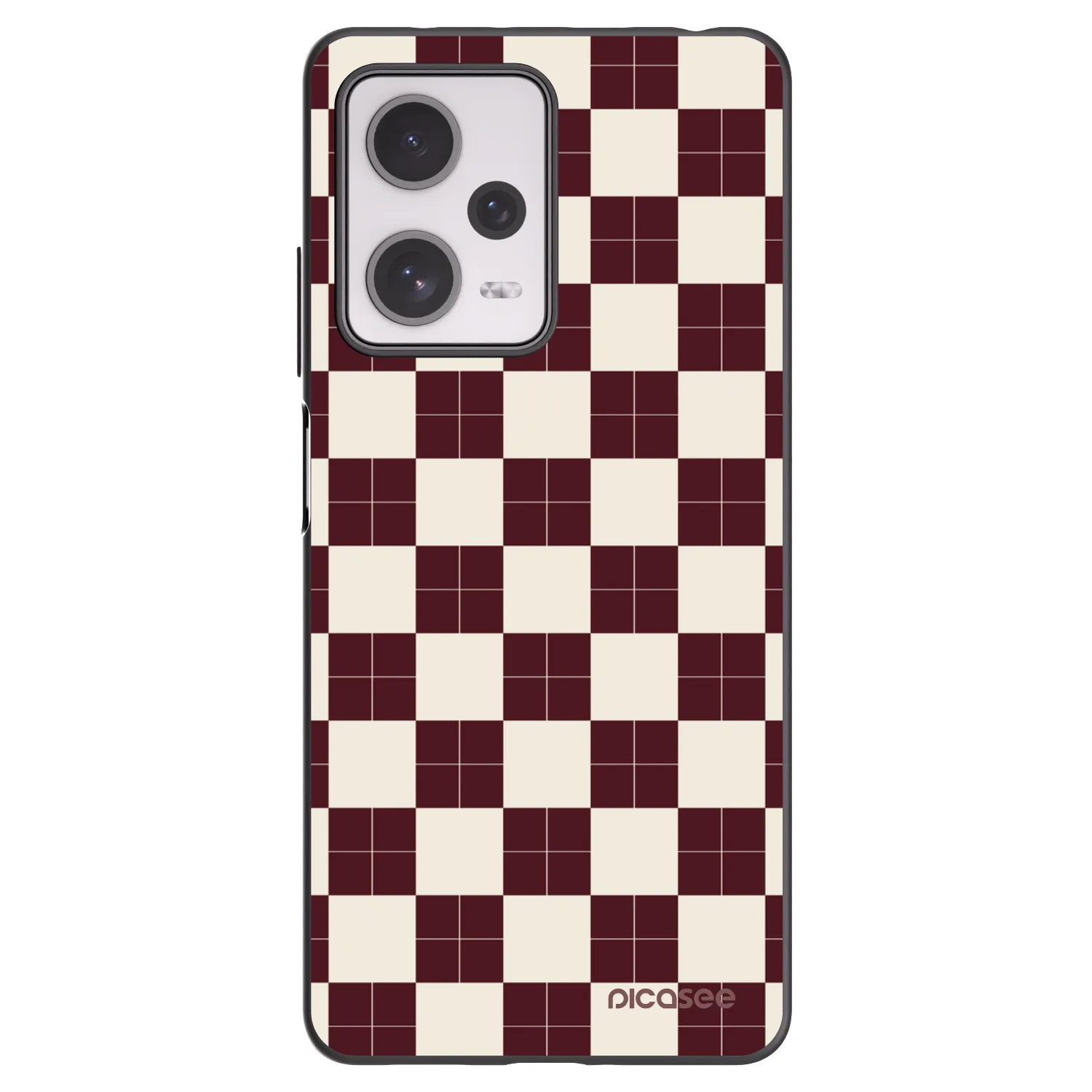 Picasee Μαύρη θήκη σιλικόνης για Xiaomi Redmi Note 12 Pro+ 5G - Checked Away