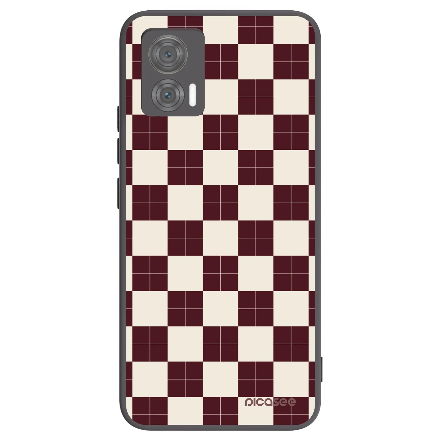 Picasee Μαύρη θήκη σιλικόνης για Motorola Edge 30 Neo - Checked Away