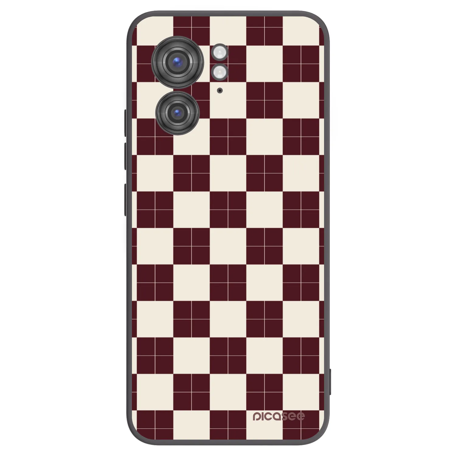 Picasee Μαύρη θήκη σιλικόνης για Motorola Edge 40 - Checked Away
