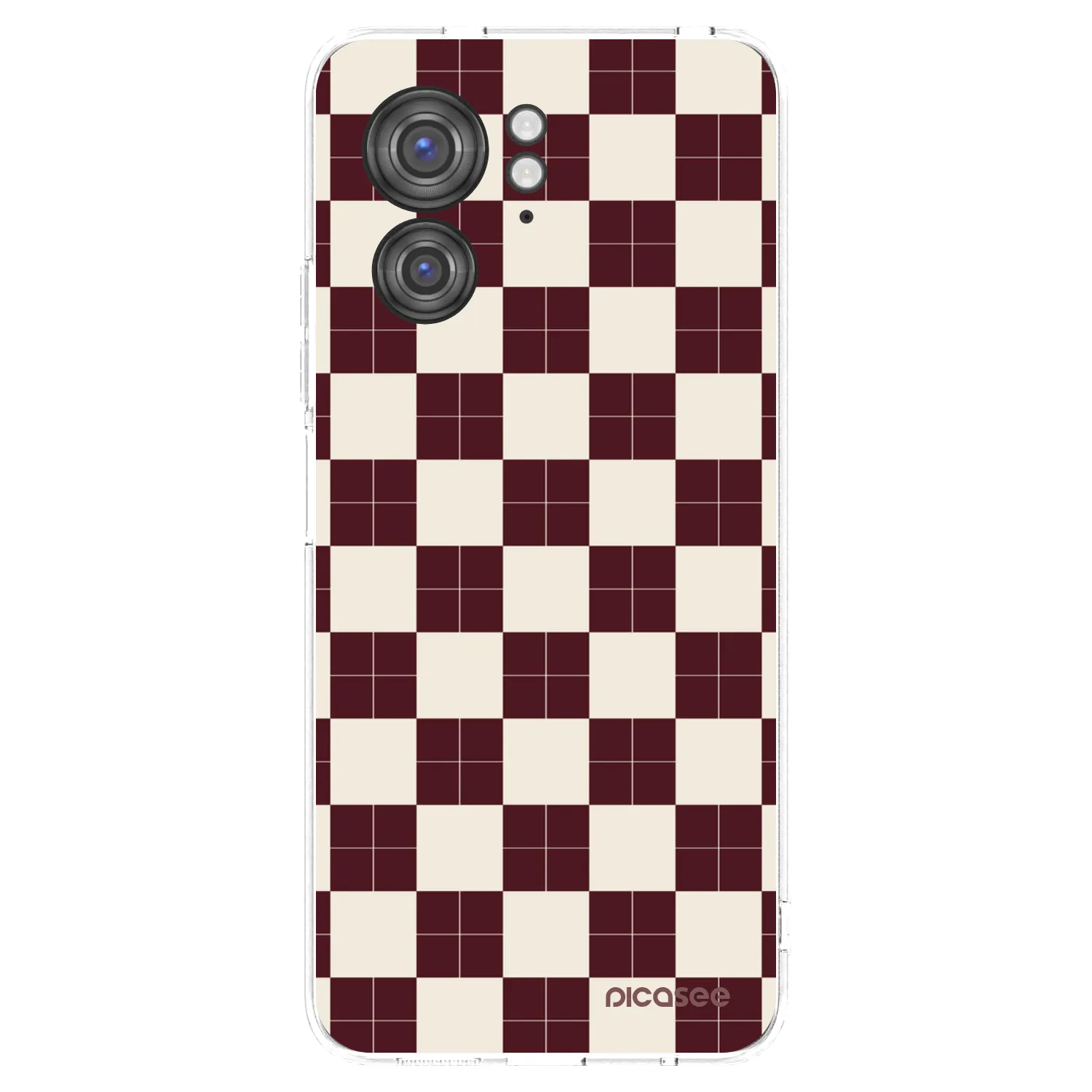 Picasee διαφανής θήκη σιλικόνης Motorola Edge 40 - Checked Away