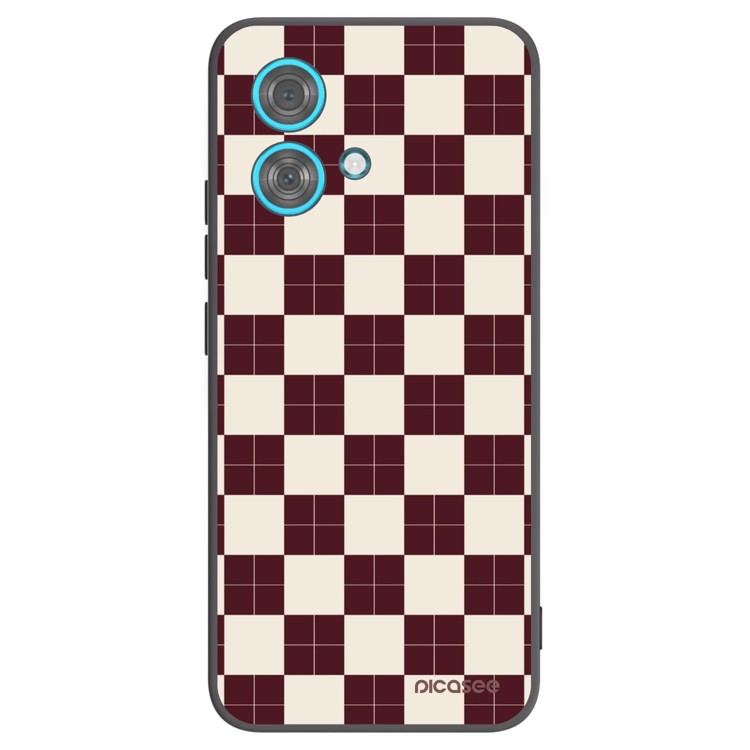 Picasee Μαύρη θήκη σιλικόνης για Motorola Edge 40 Neo - Checked Away
