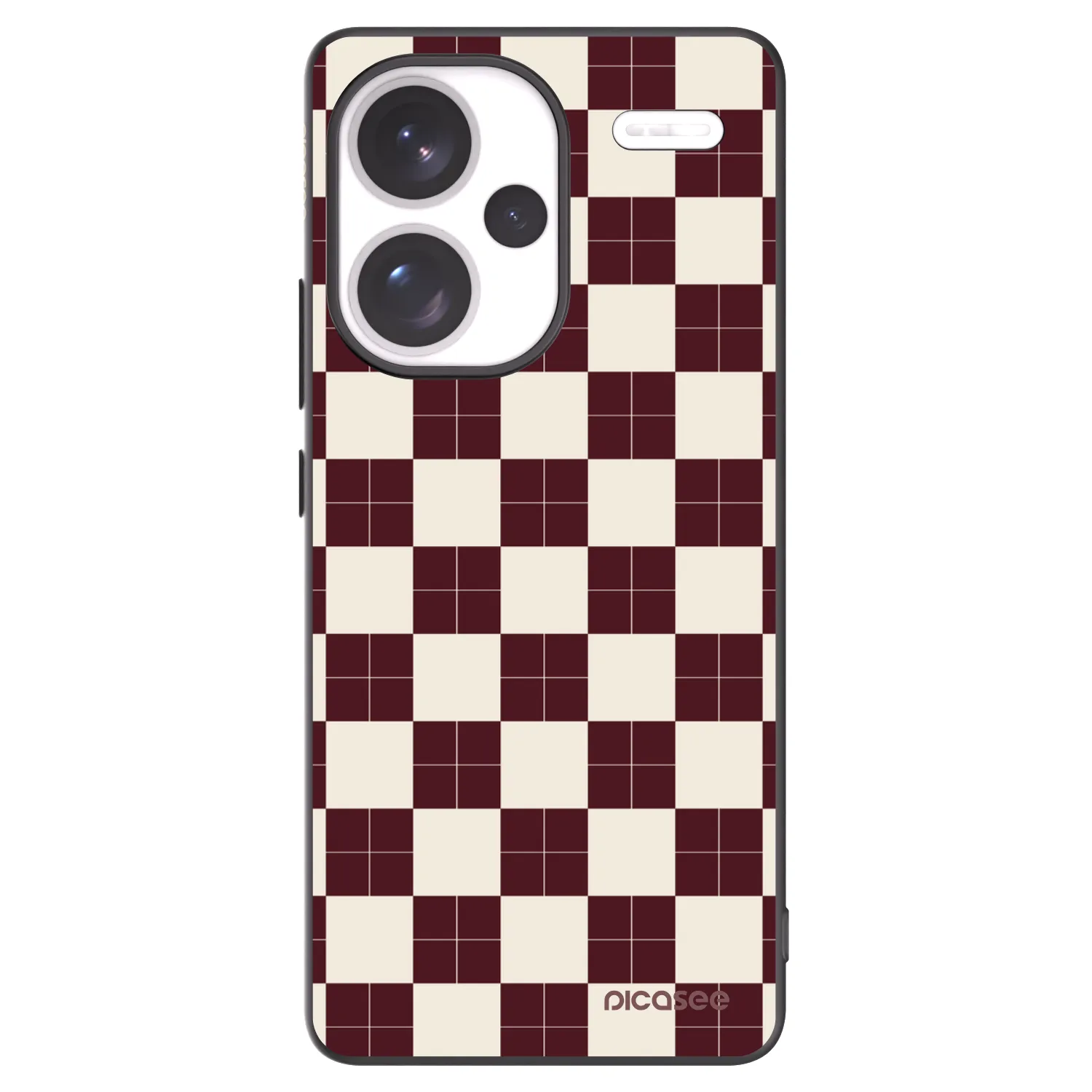 Picasee Μαύρη θήκη σιλικόνης για Xiaomi Redmi Note 13 Pro+ 5G - Checked Away