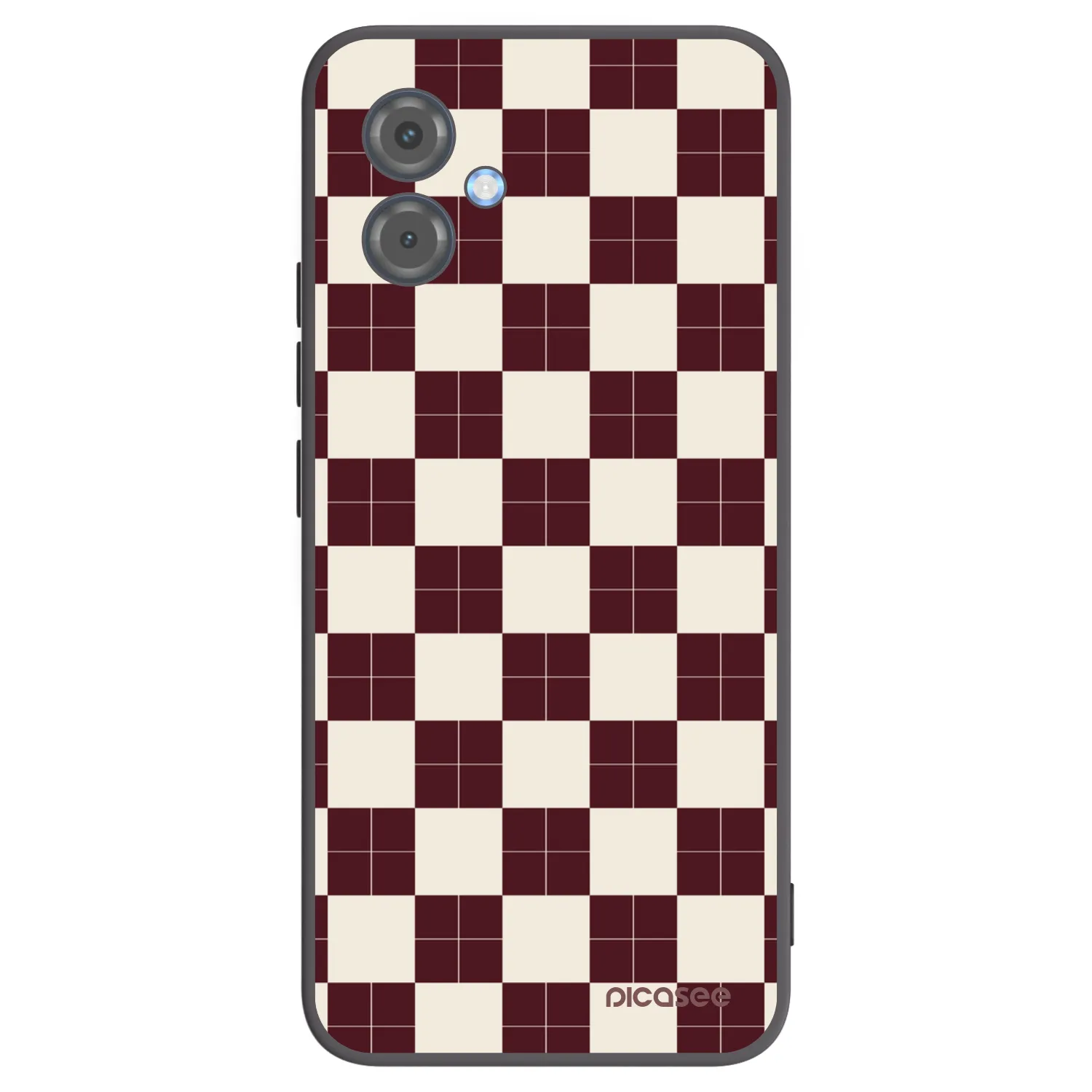 Picasee Μαύρη θήκη σιλικόνης για Motorola Moto G14 - Checked Away