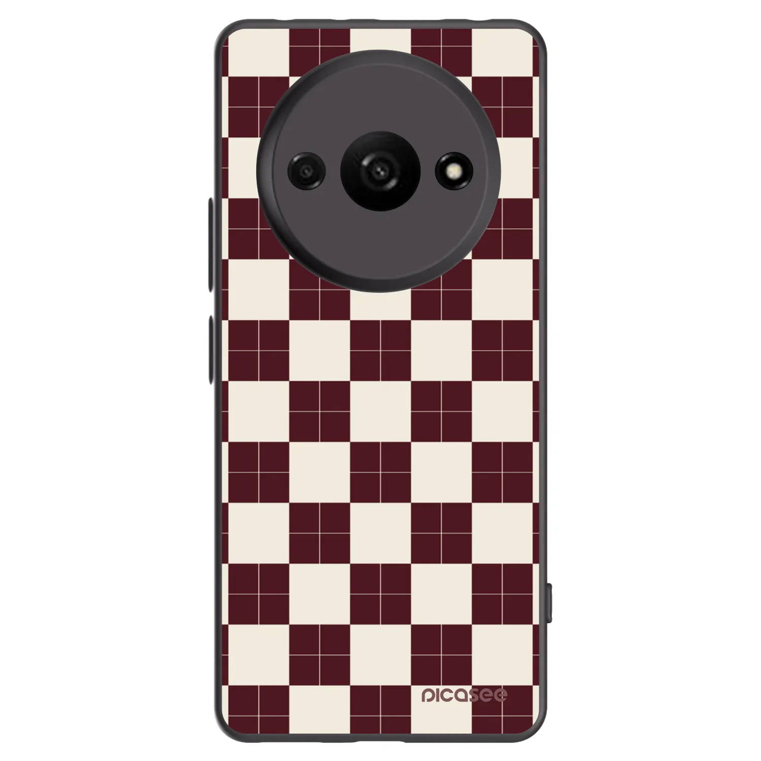 Picasee Μαύρη θήκη σιλικόνης για Xiaomi Redmi A3 - Checked Away