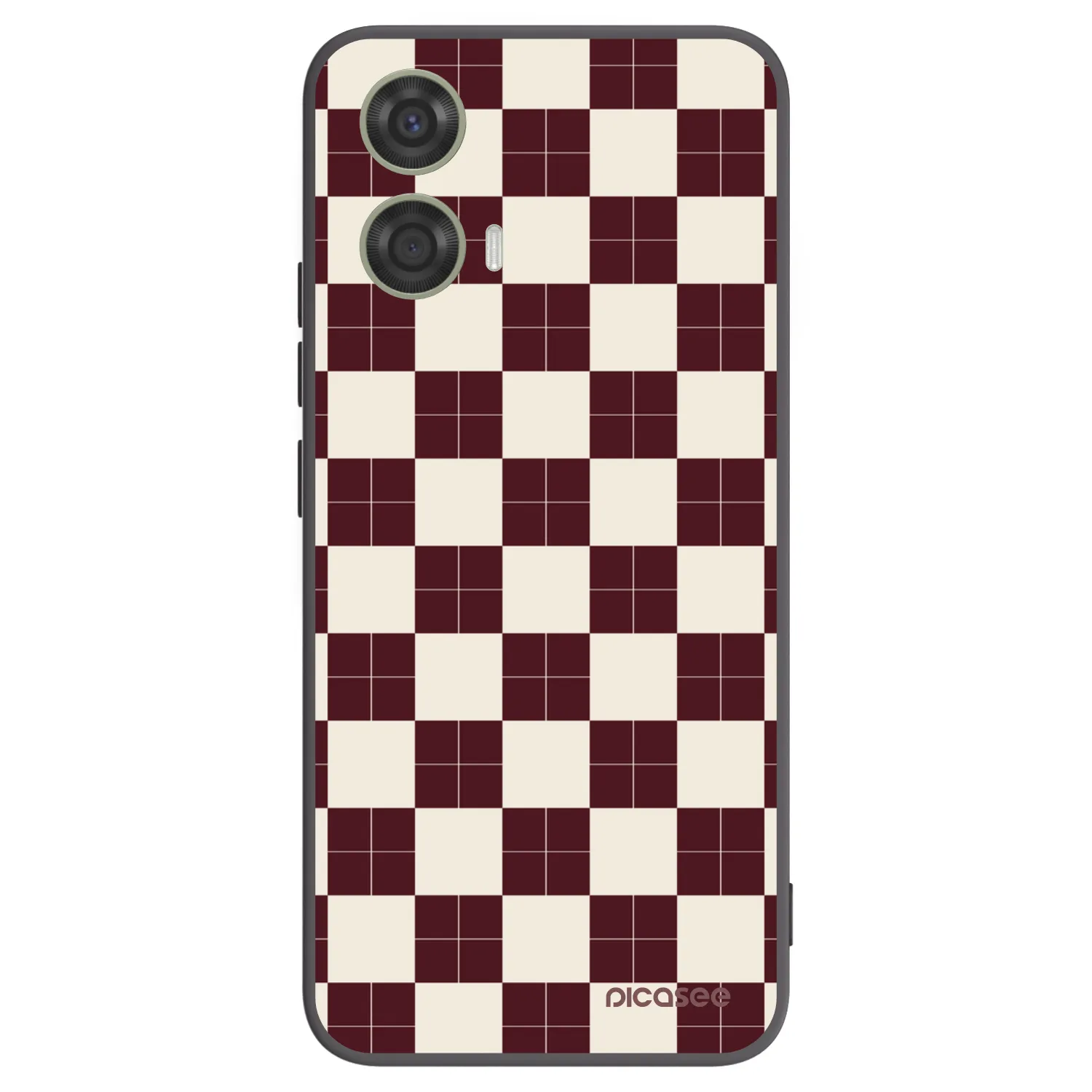 Picasee Μαύρη θήκη σιλικόνης για Motorola Moto G24 - Checked Away