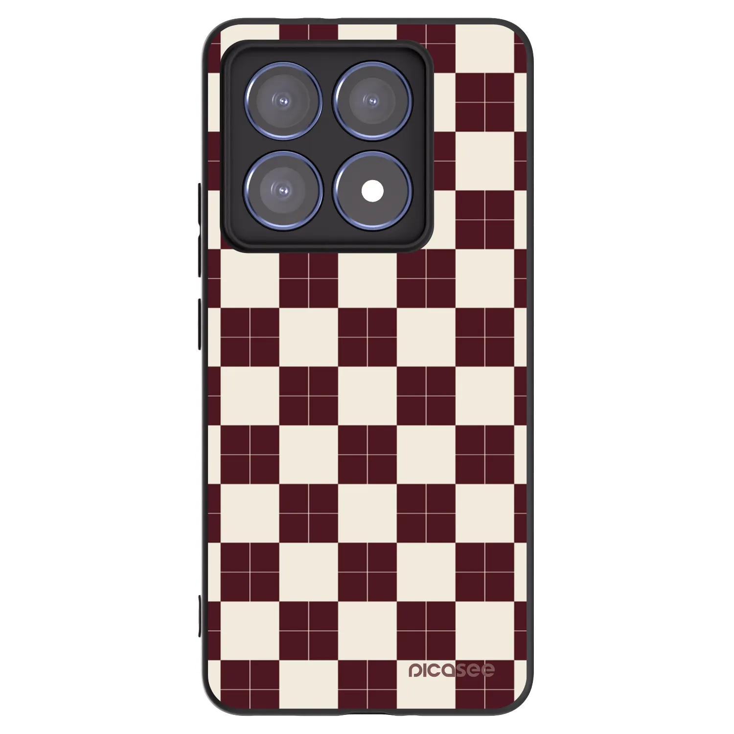 Picasee Μαύρη θήκη σιλικόνης για Xiaomi 14T Pro - Checked Away
