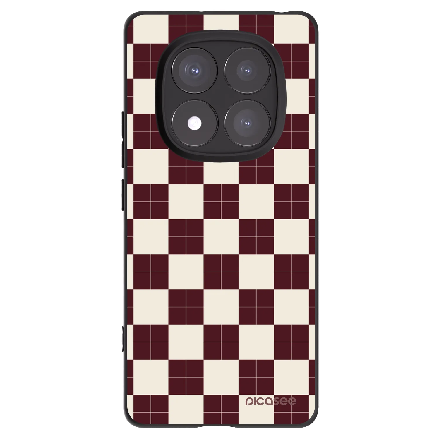 Picasee Μαύρη θήκη σιλικόνης για Xiaomi Redmi Note 14 Pro 5G - Checked Away