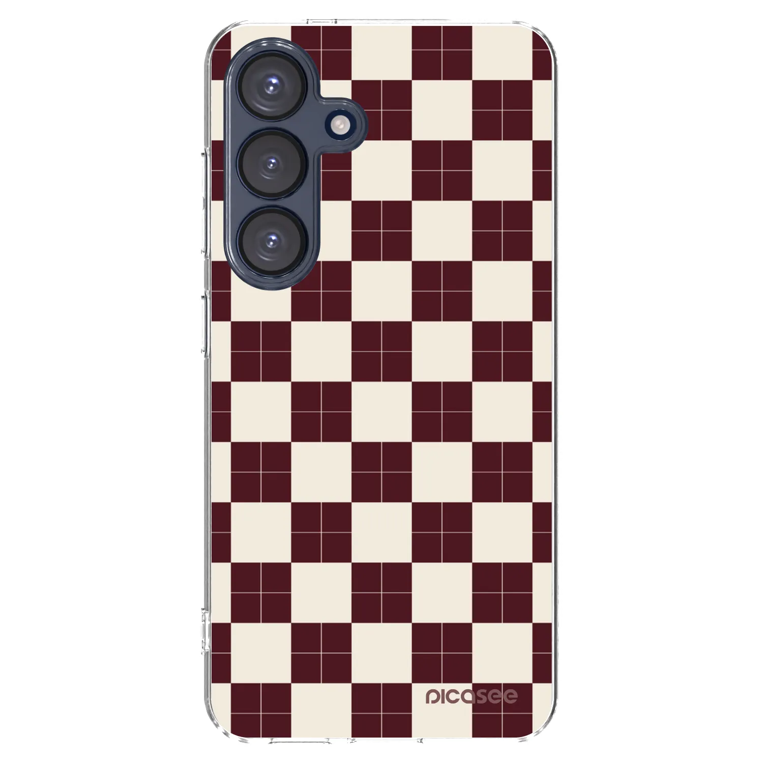 Picasee διαφανής θήκη σιλικόνης Samsung Galaxy S25 5G - Checked Away